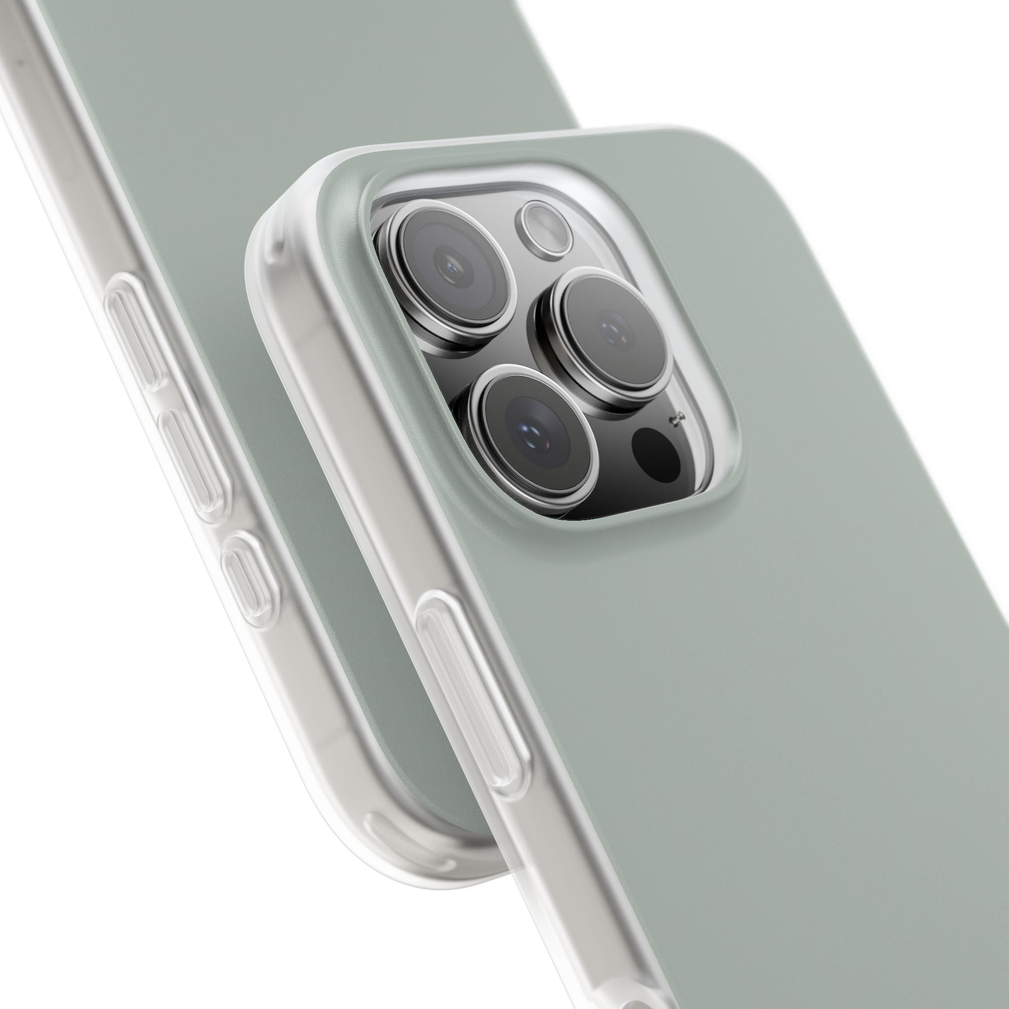 Aschgraue iPhone-Hülle – Flexi