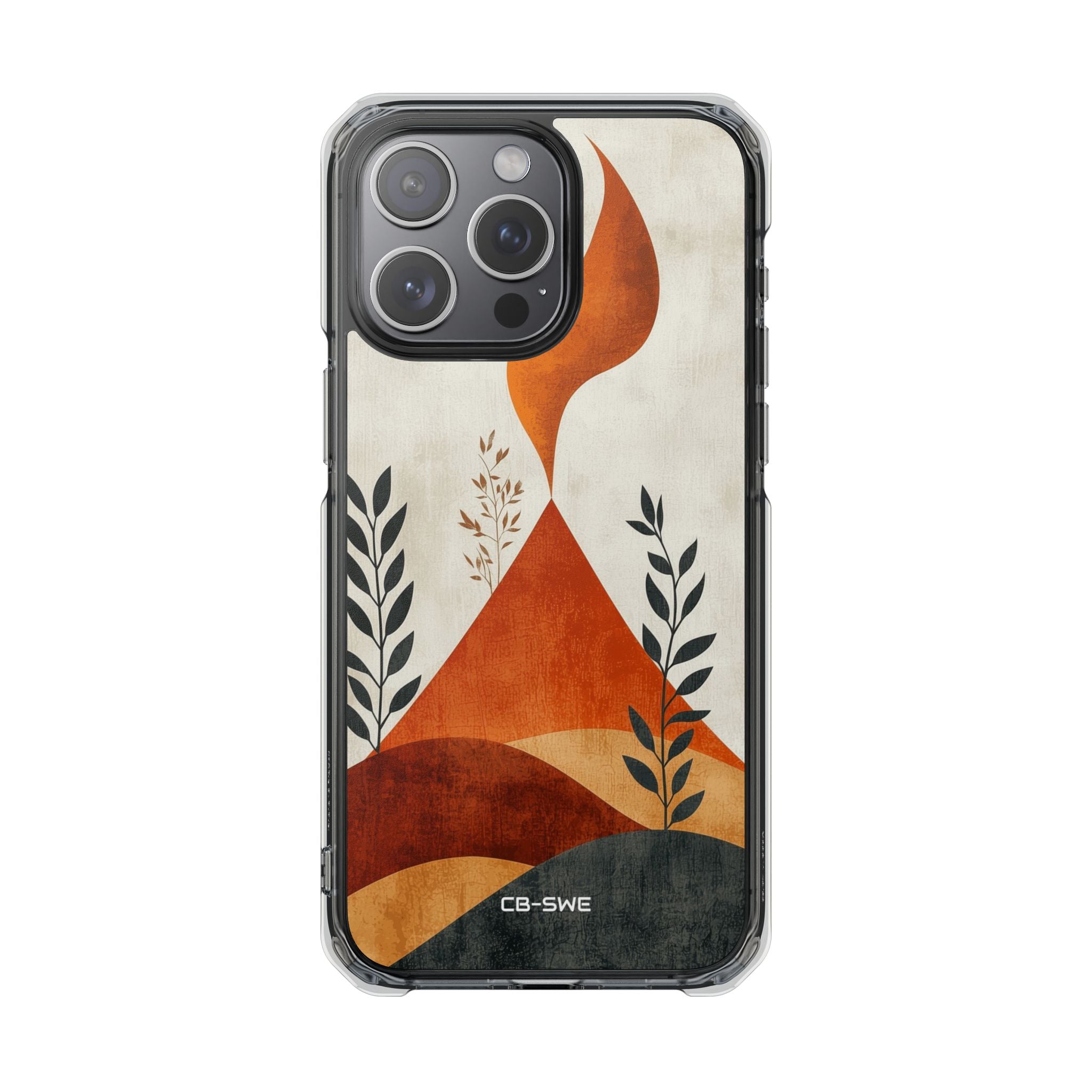 Flames Touch Mountains iPhone Case - Impact