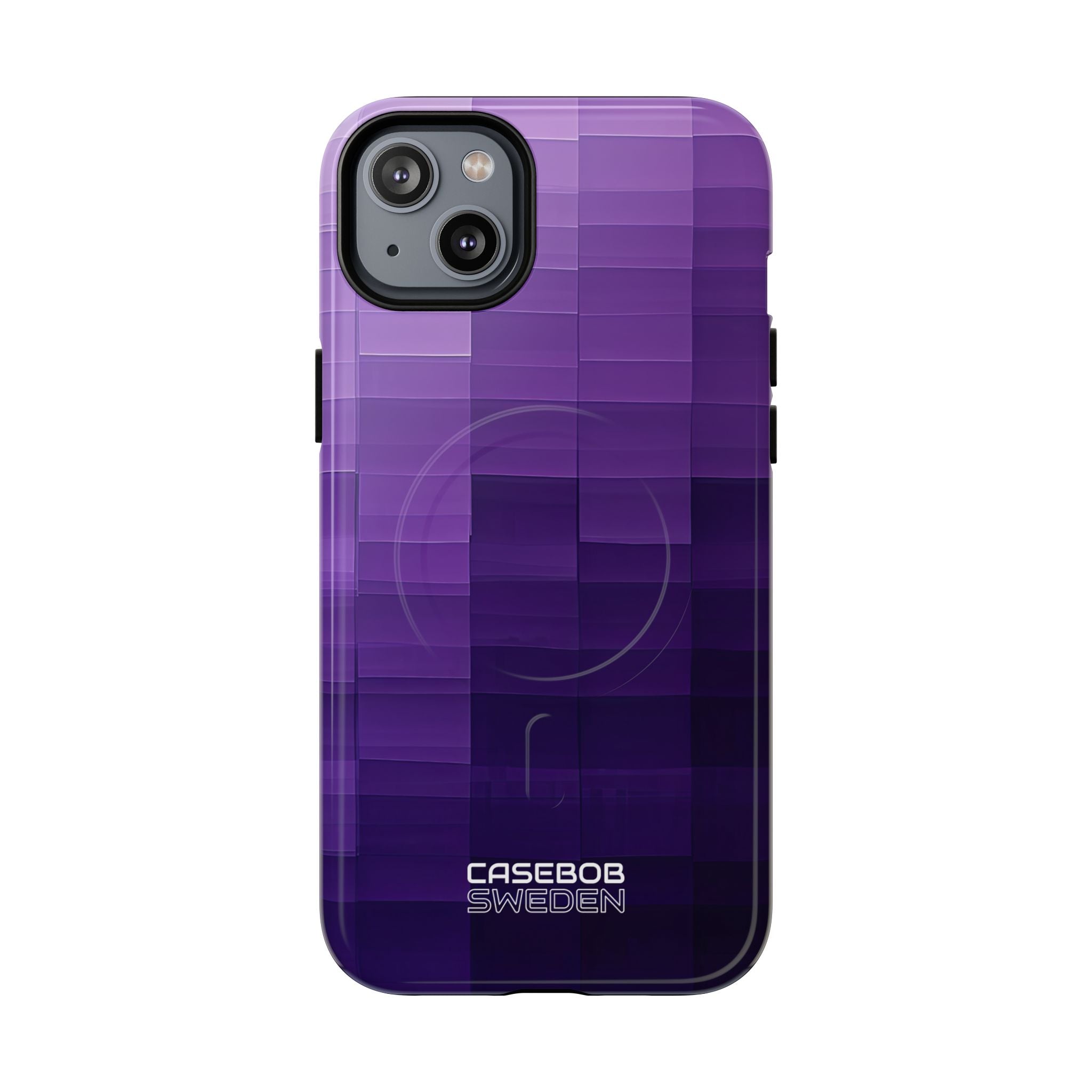 Purple Horizon Grid iPhone 14 - Tough+