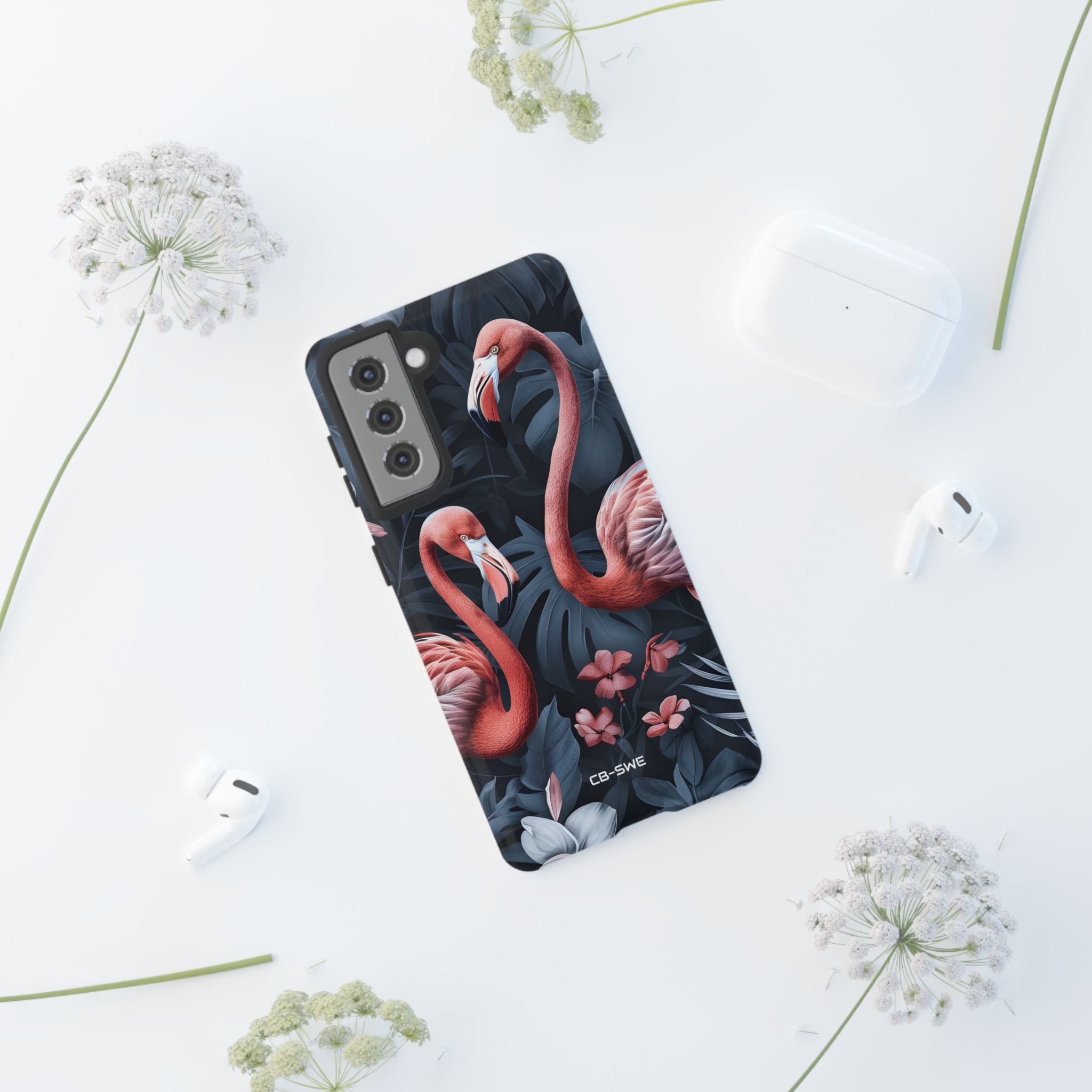Flamingos Embrace Nature - Samsung Case