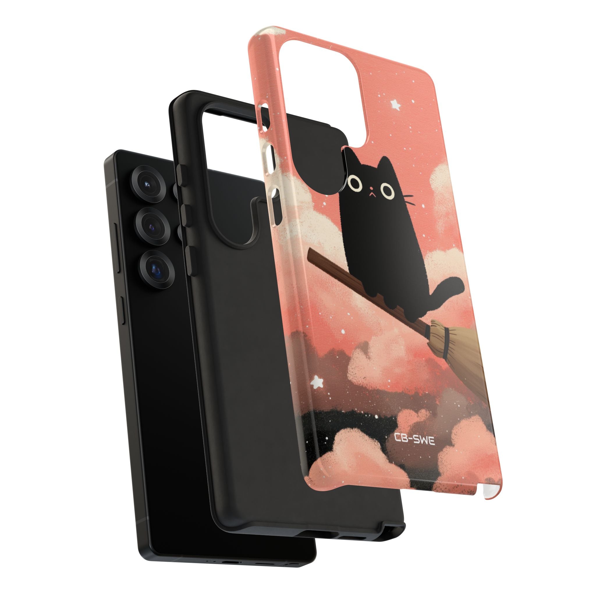 Cat Rides Broom - Samsung Case