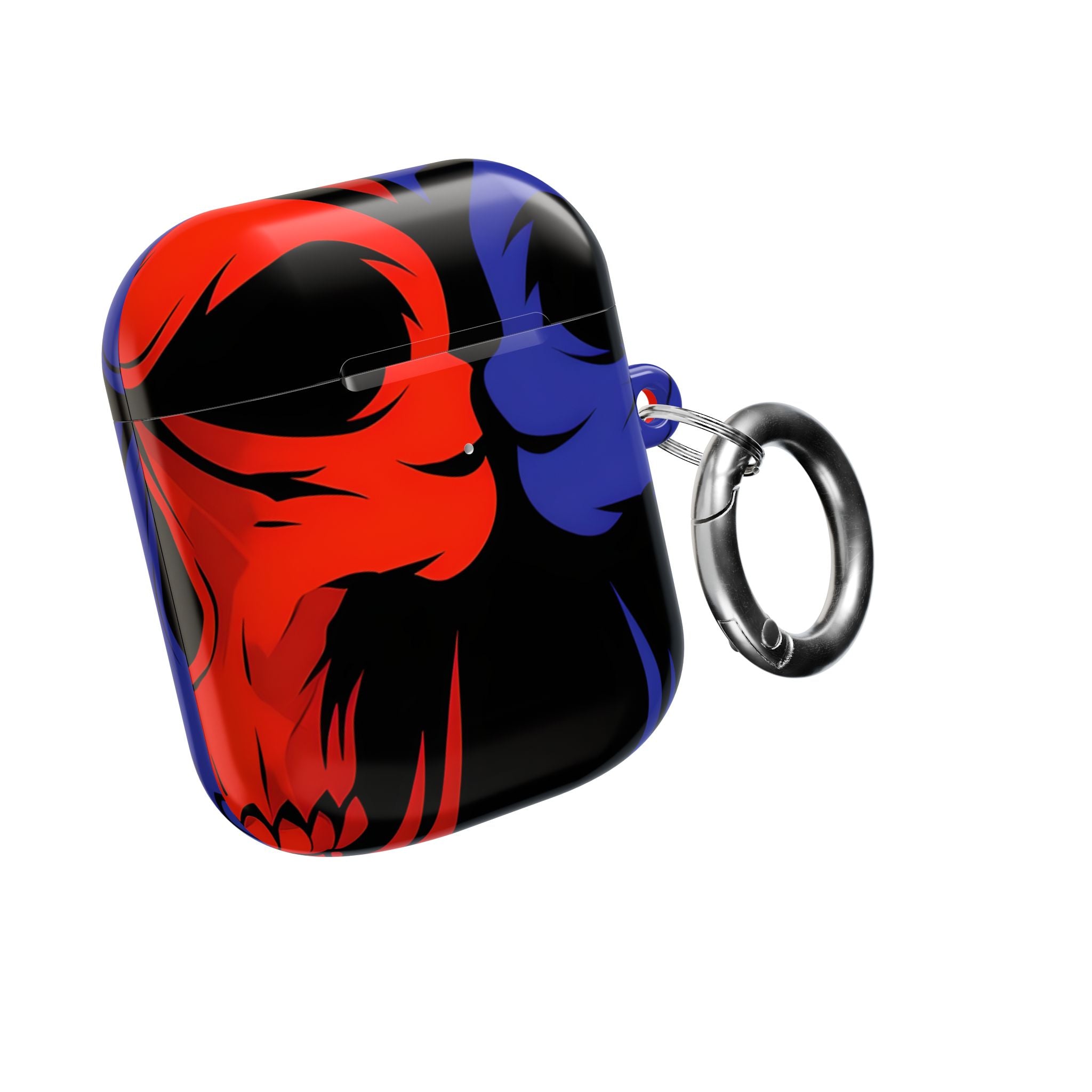 Dual Skulls RedBlue - AirPods Case