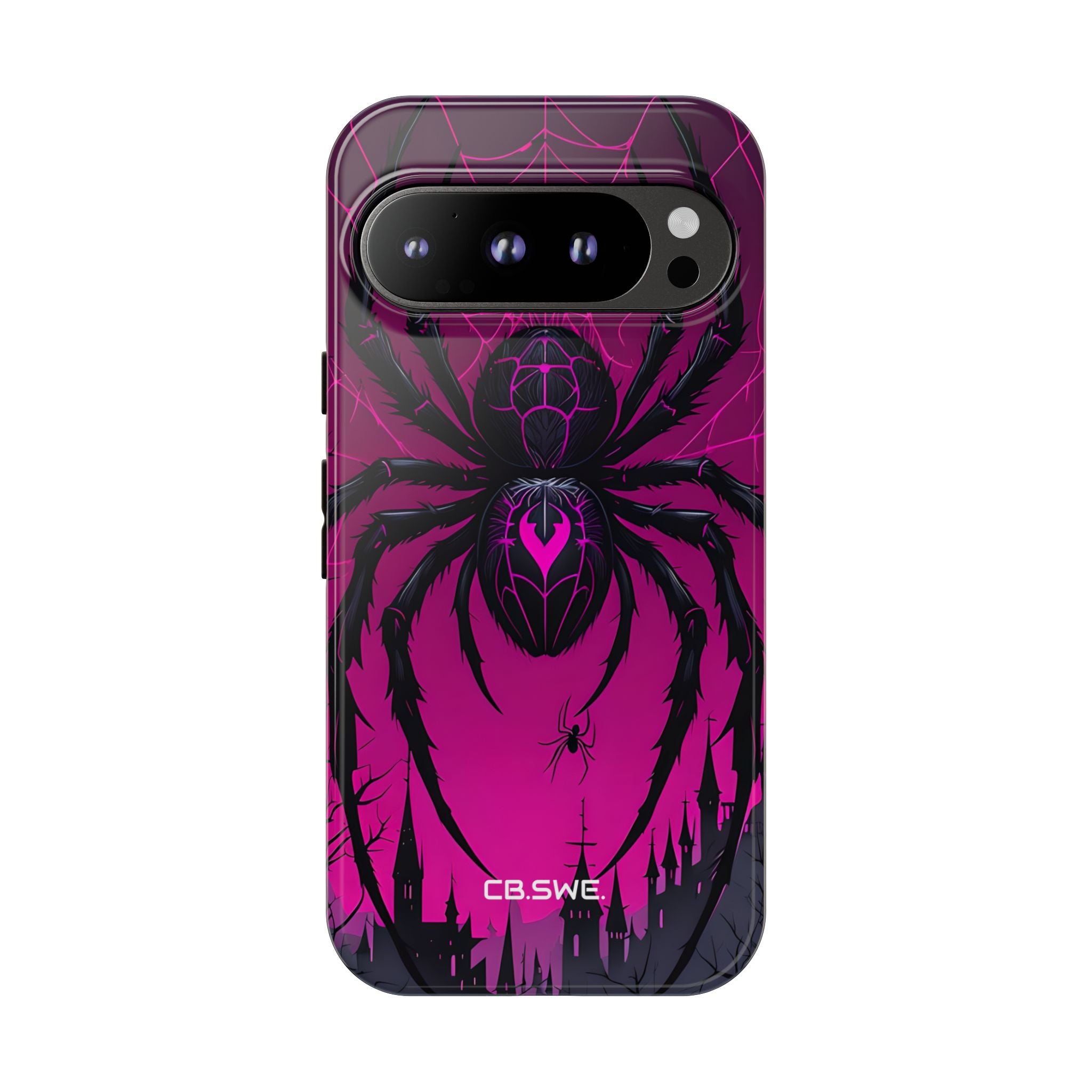 Menacing Black Spider Dark Fantasy Google Pixel 9 - Tough