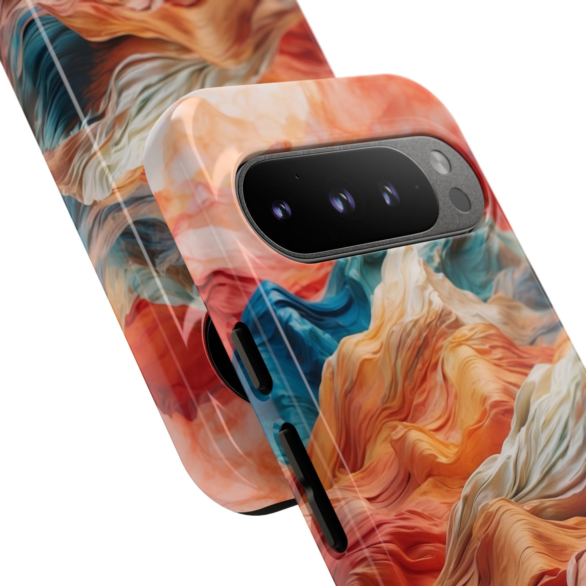 Fabric Peaks Cream Google Pixel 9 Pro Case - Tough
