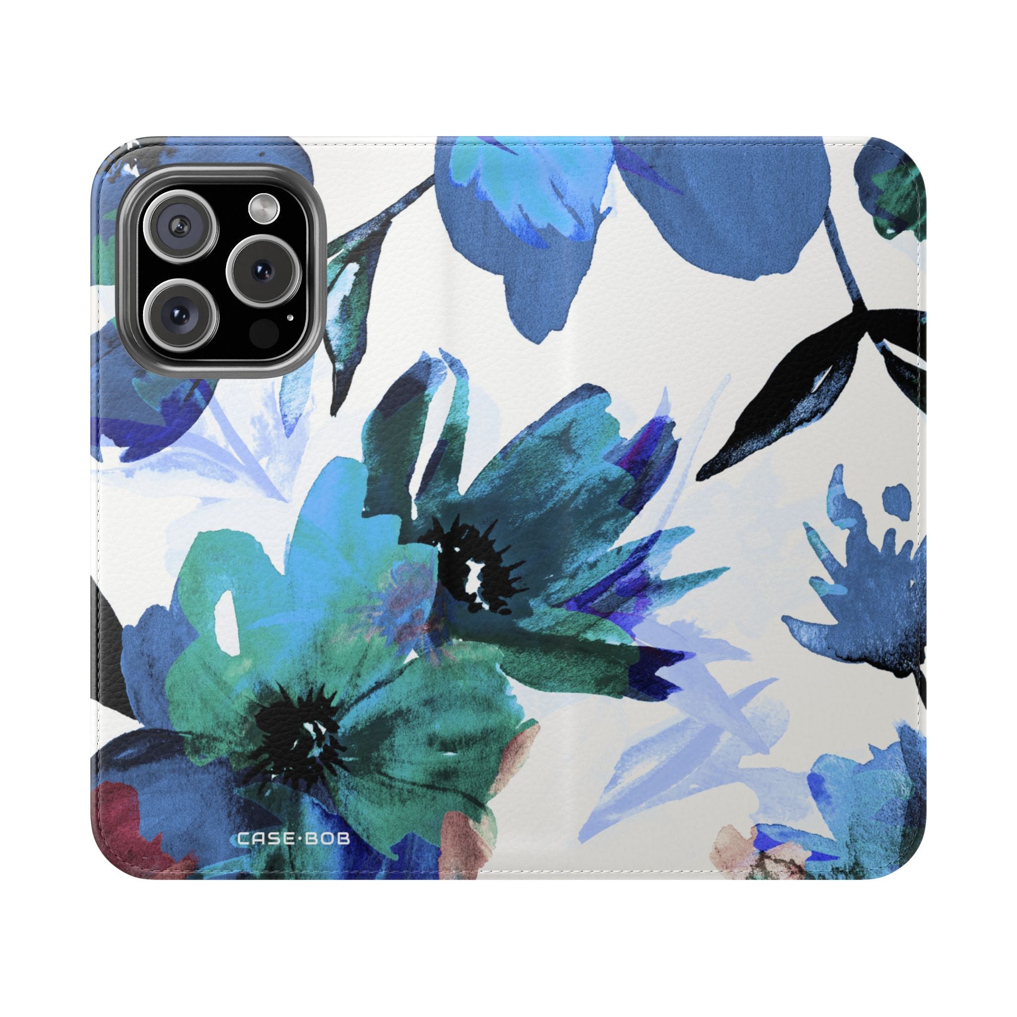 Blue Bloom - iPhone 16 Pro Case - Wallet