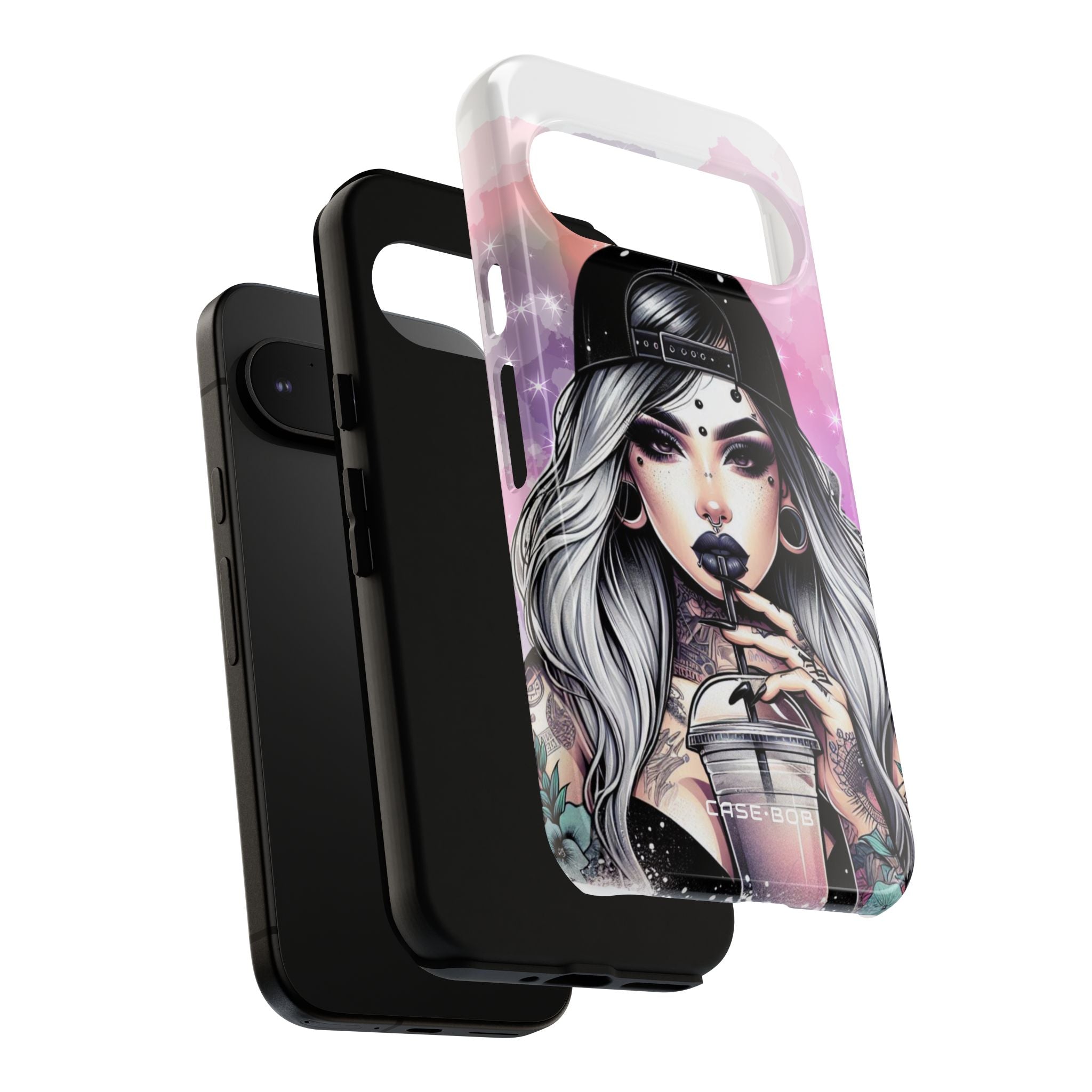 Silver Sip Nebula Google Pixel 9 Case - Tough