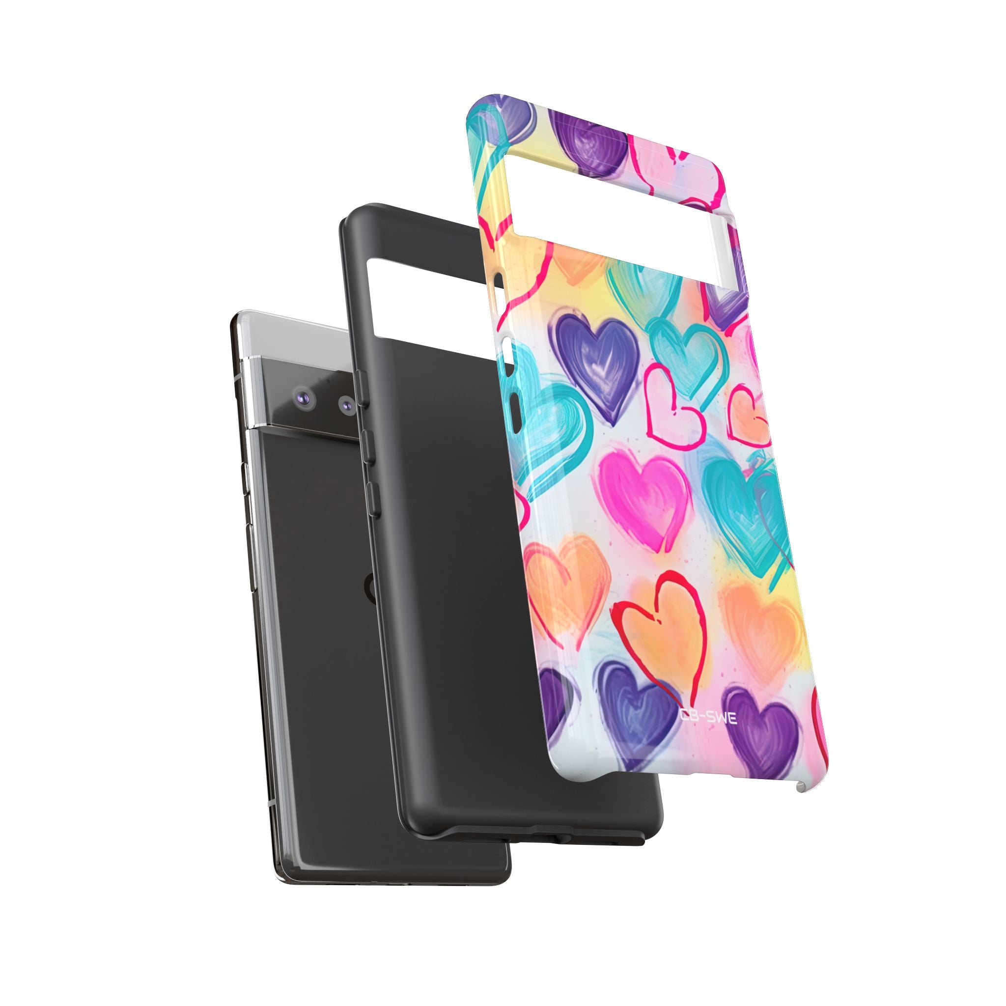 Hearts Dance Playfully - Google Pixel Case