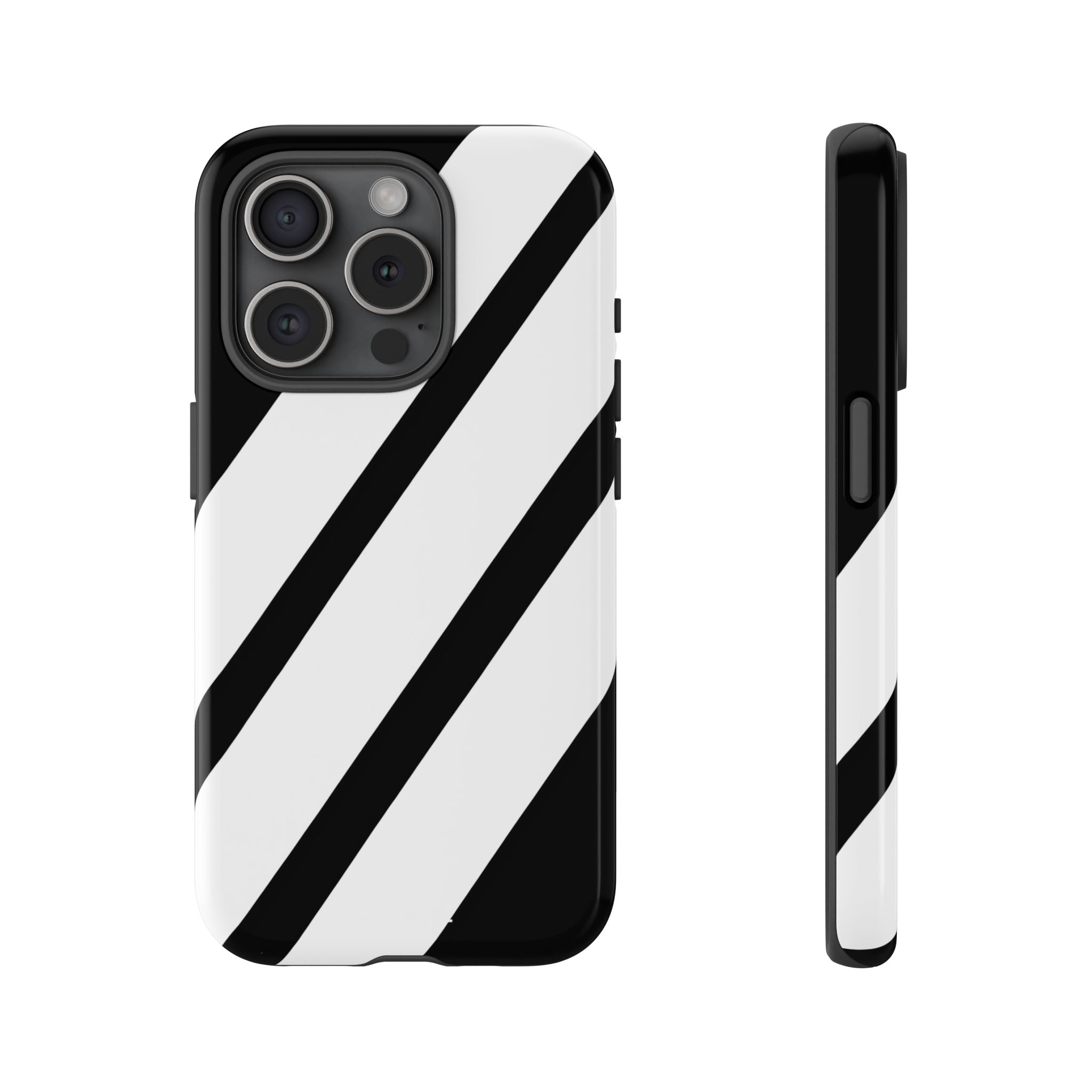 Monochrome Diagonal Symmetry - iPhone Case