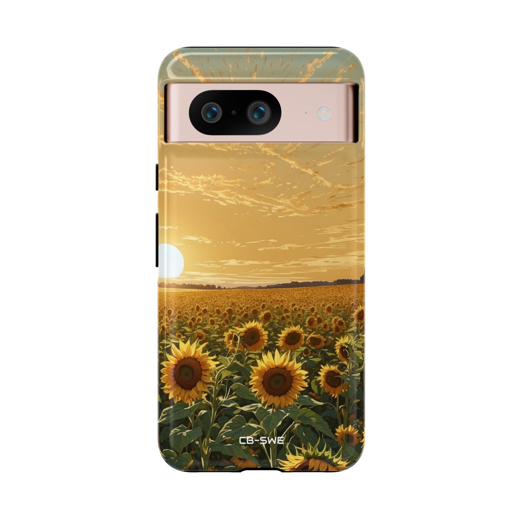 Sunflowers Embrace Sunset - Google Pixel Case