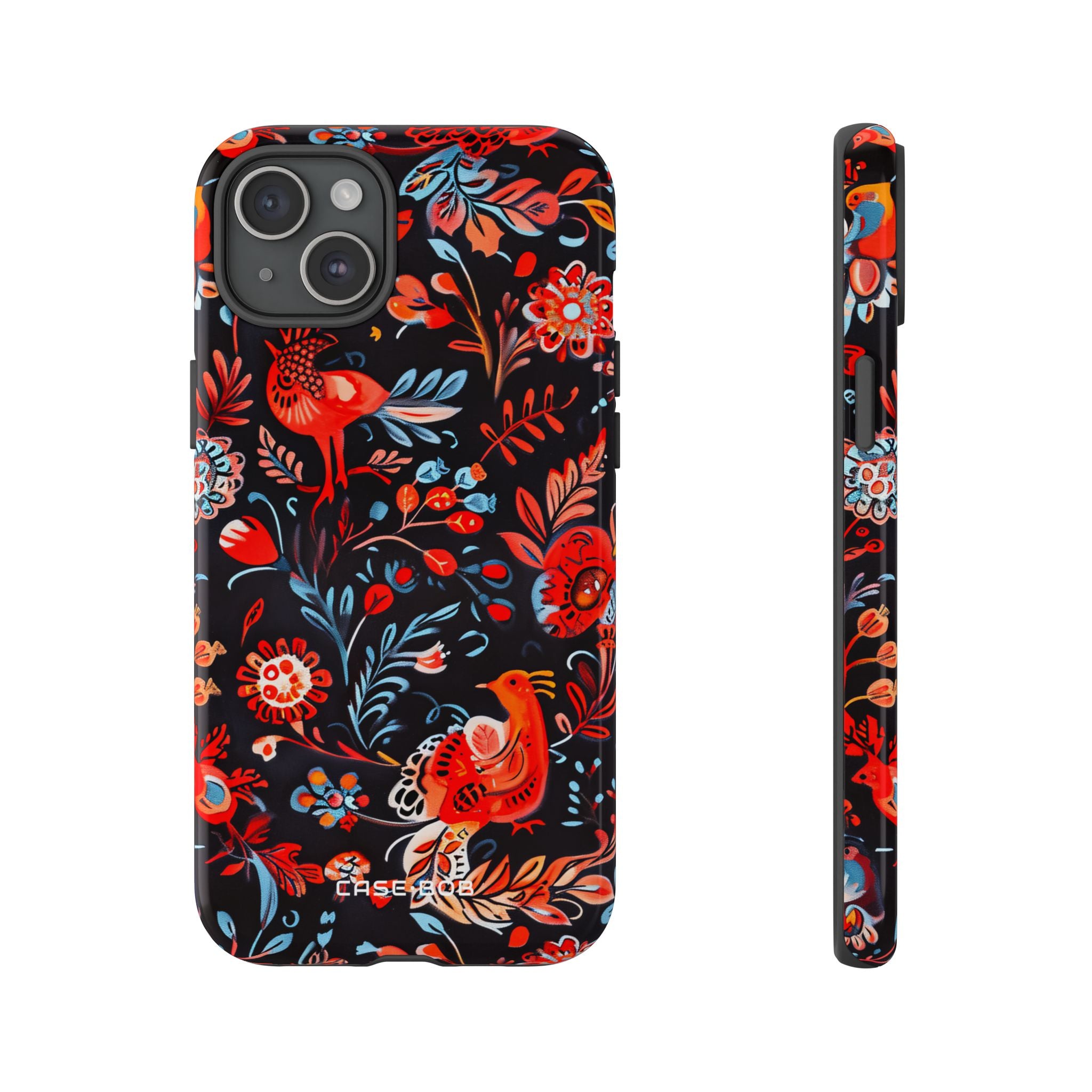 Vivid Birdscape iPhone 15 Plus Case - Tough