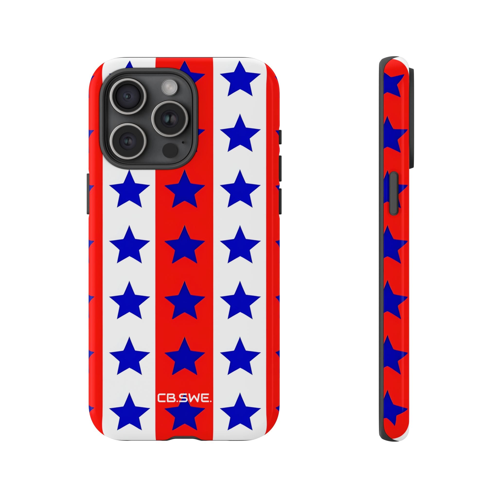 Patriotic American Flag Inspired Seamless iPhone 15 - Tough