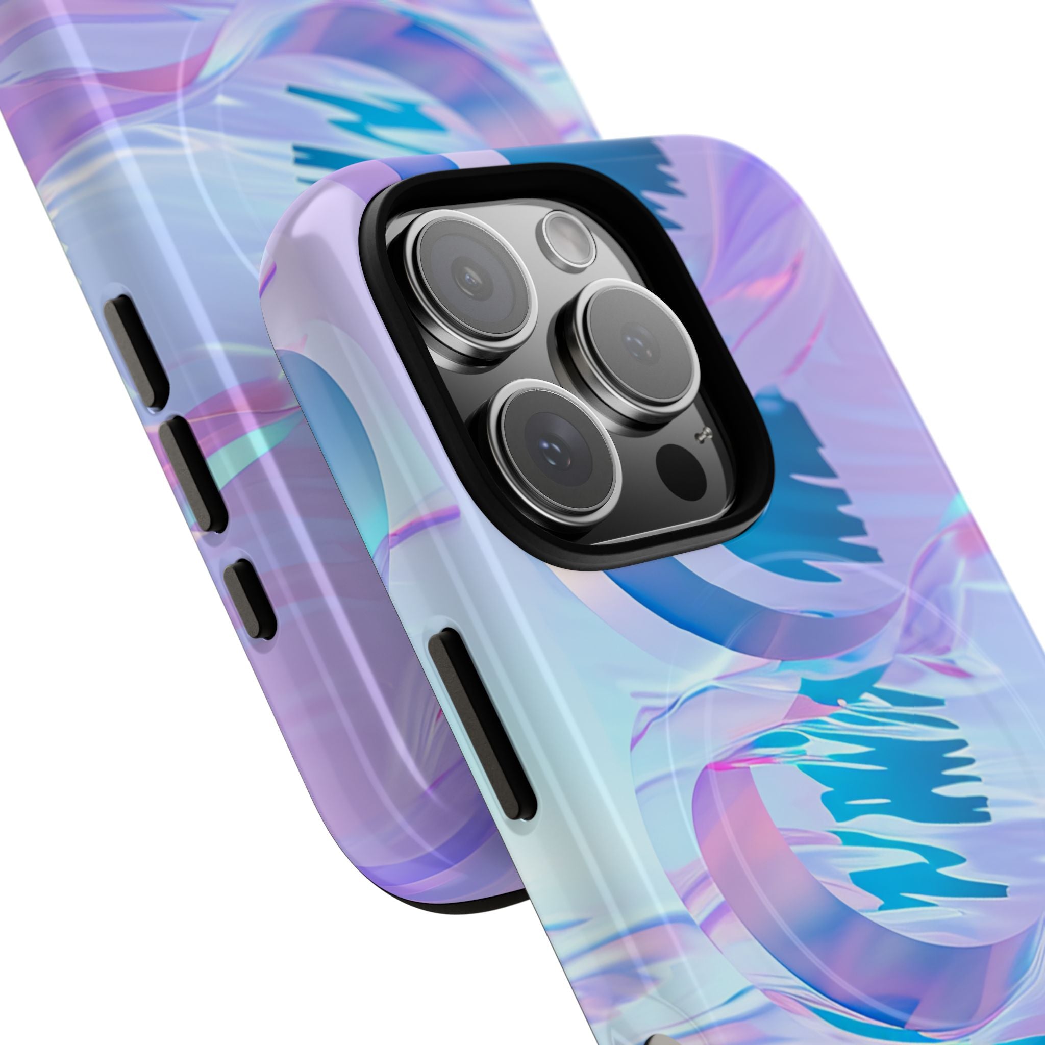 Iridescent Flowing Waves iPhone 16 - Tough+