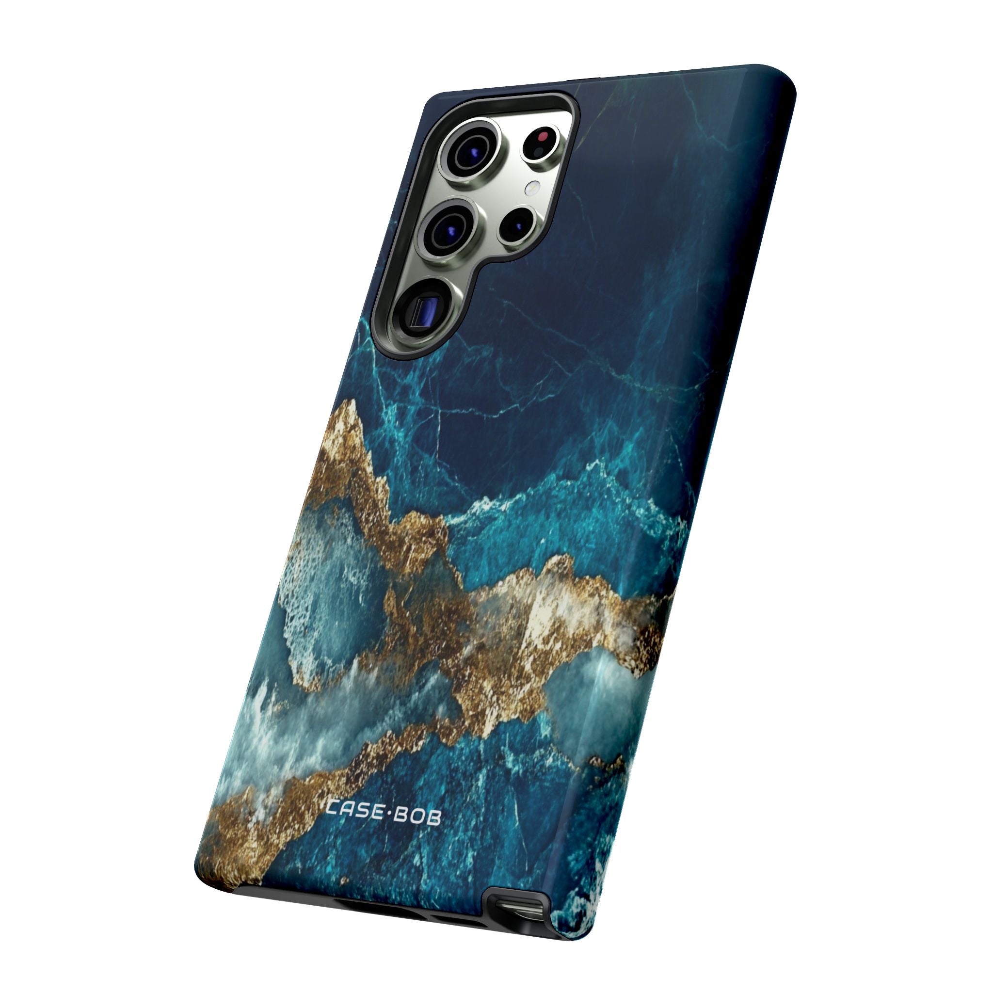 Jagged Gold Split Samsung S23 Ultra Case - Tough