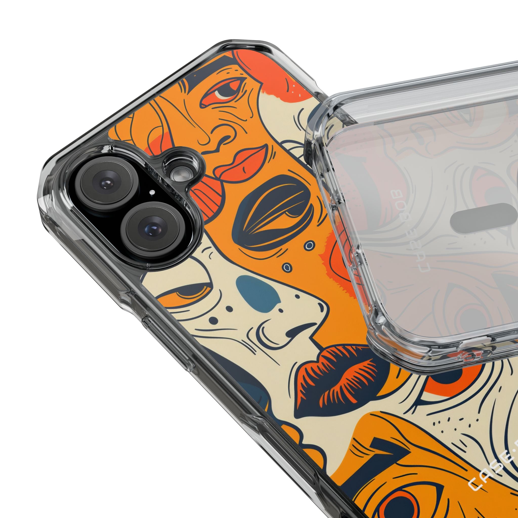 Tangled Faces Sunset iPhone 15 Case - Impact