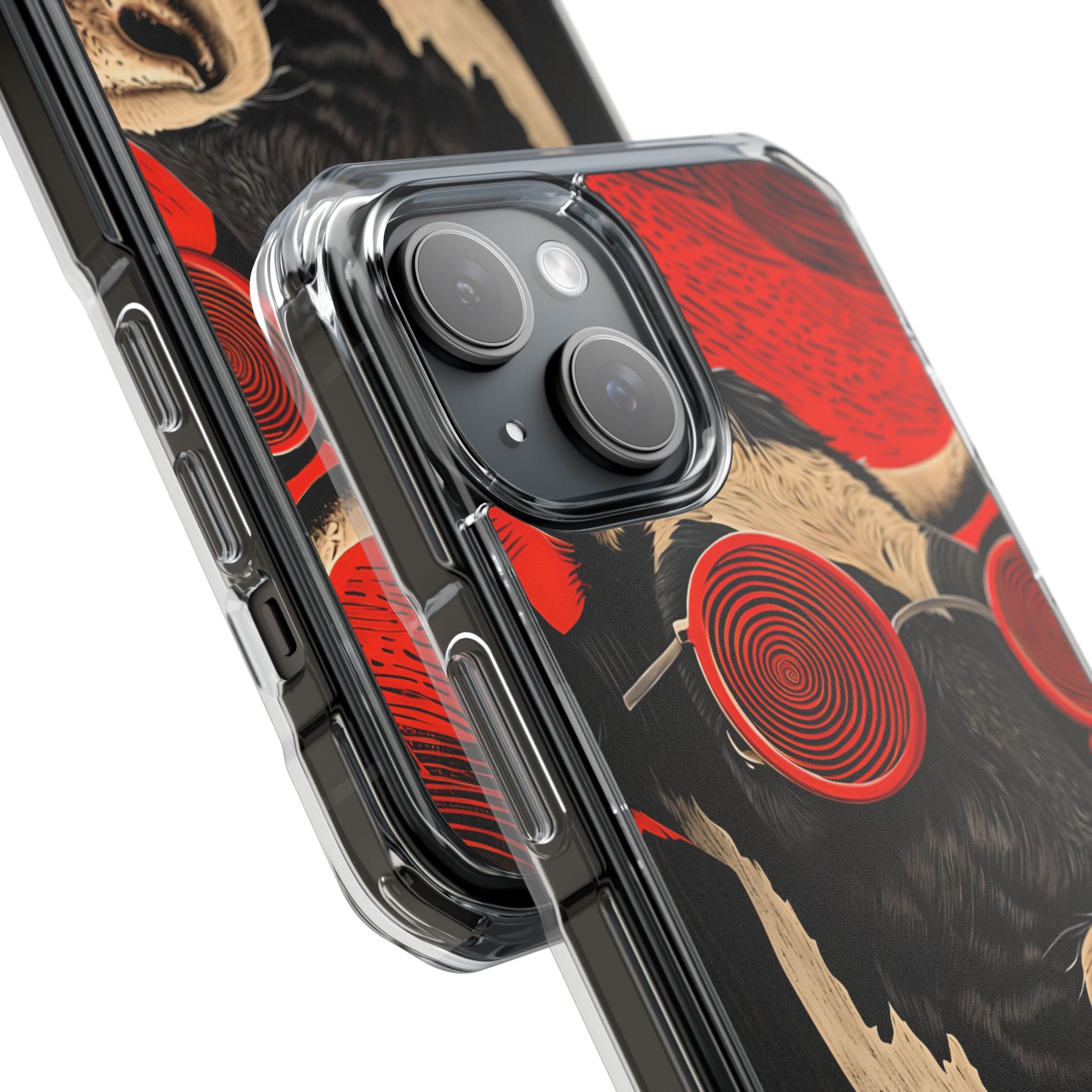 Hypno Cow Crimson iPhone 15 Case - Impact