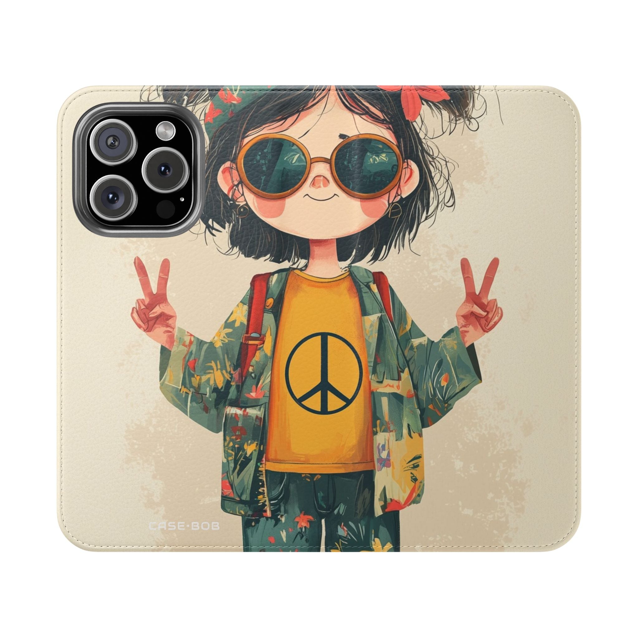 Peace Pigtails - iPhone 16 Pro Case - Wallet