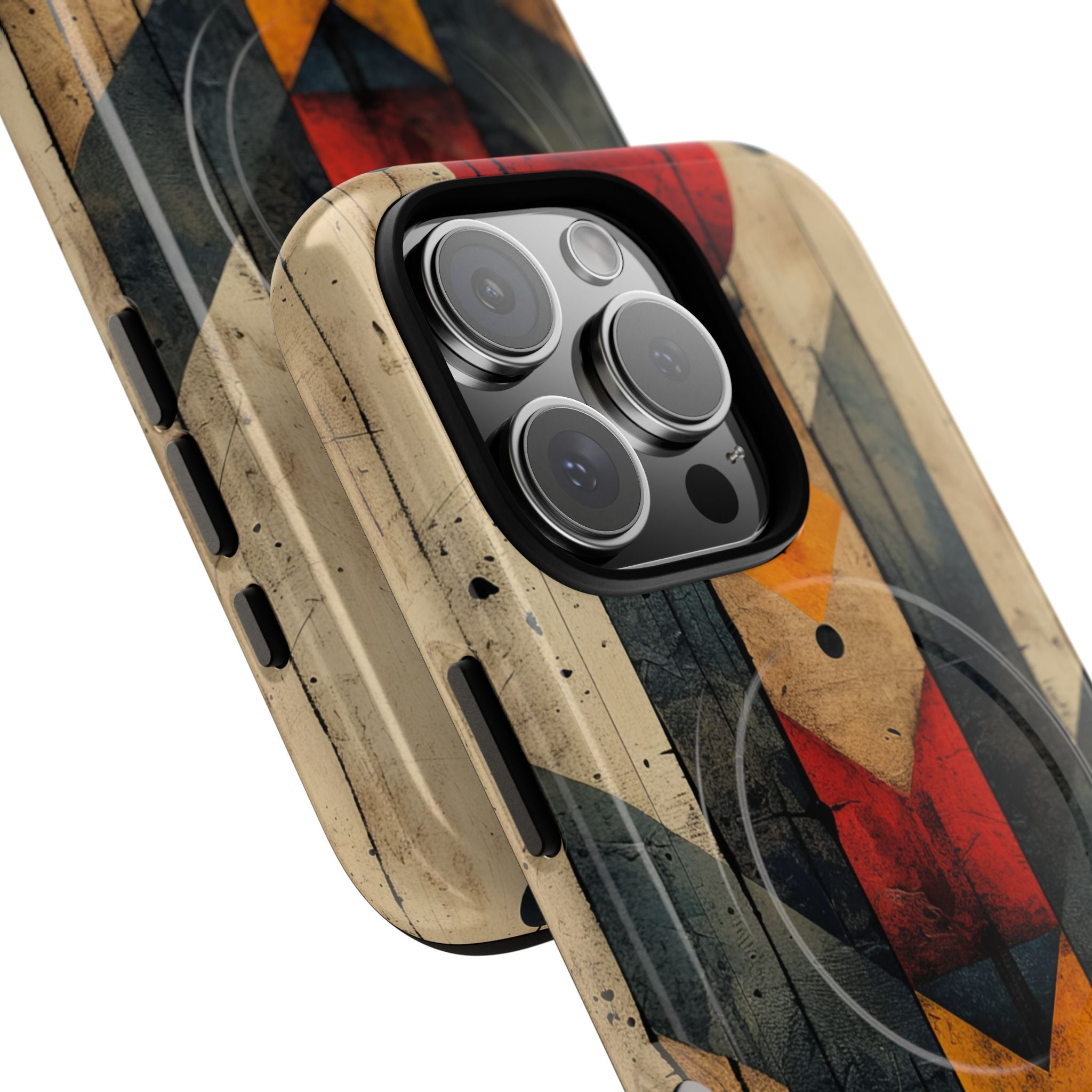 Geometric Fire Rise iPhone 16 - Tough+