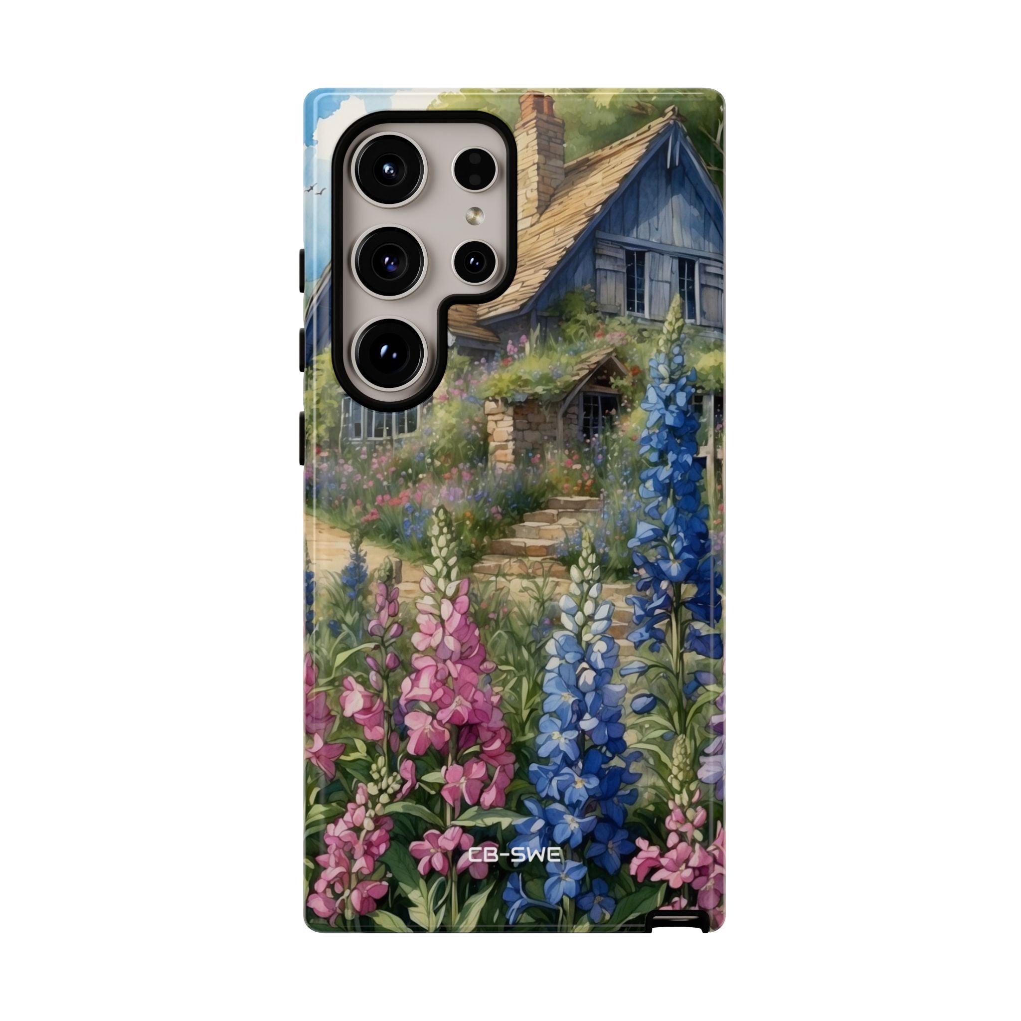 Cottage Surrounded Blossoms - Samsung Case