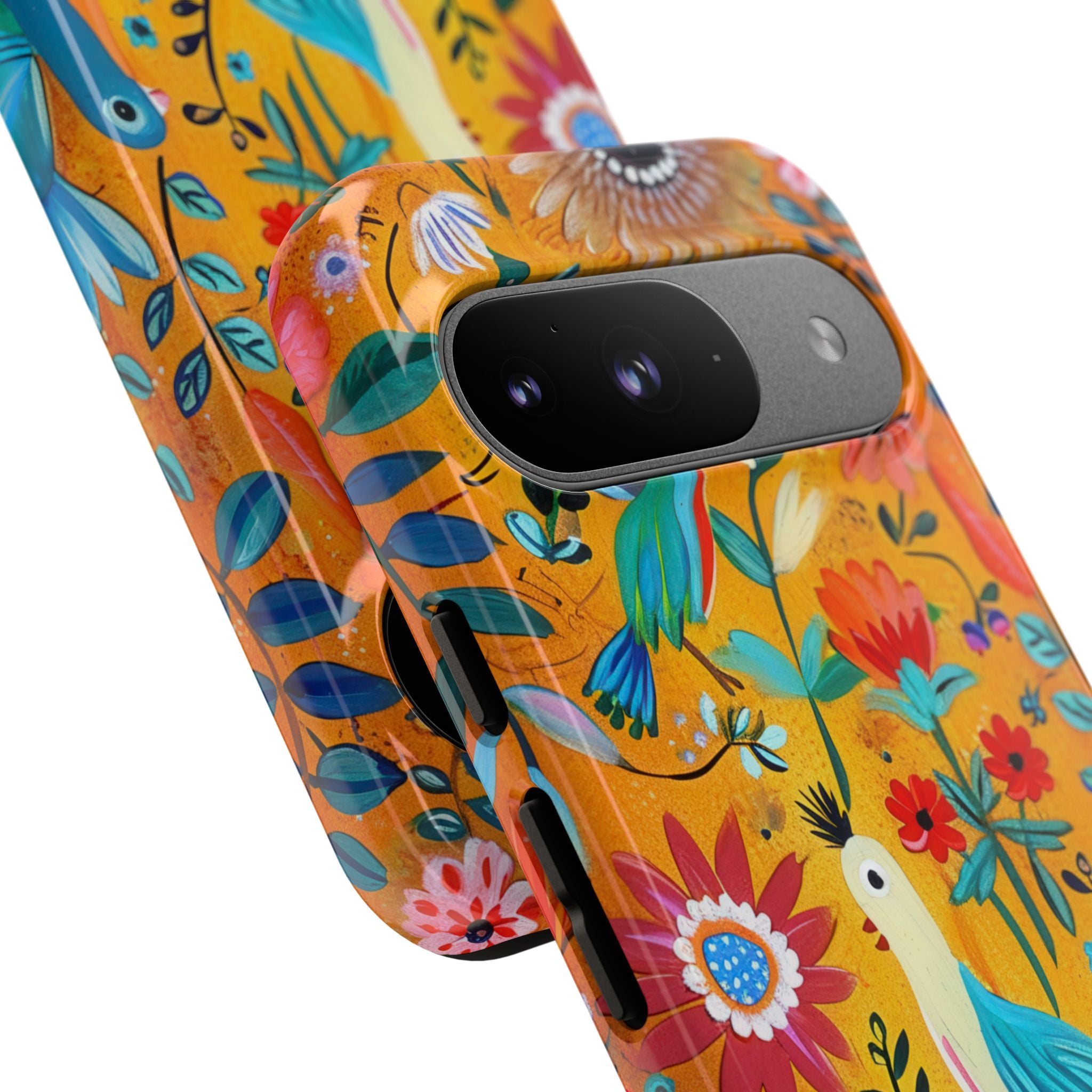 Colorful Birds Bloom Google Pixel 9 Case - Tough