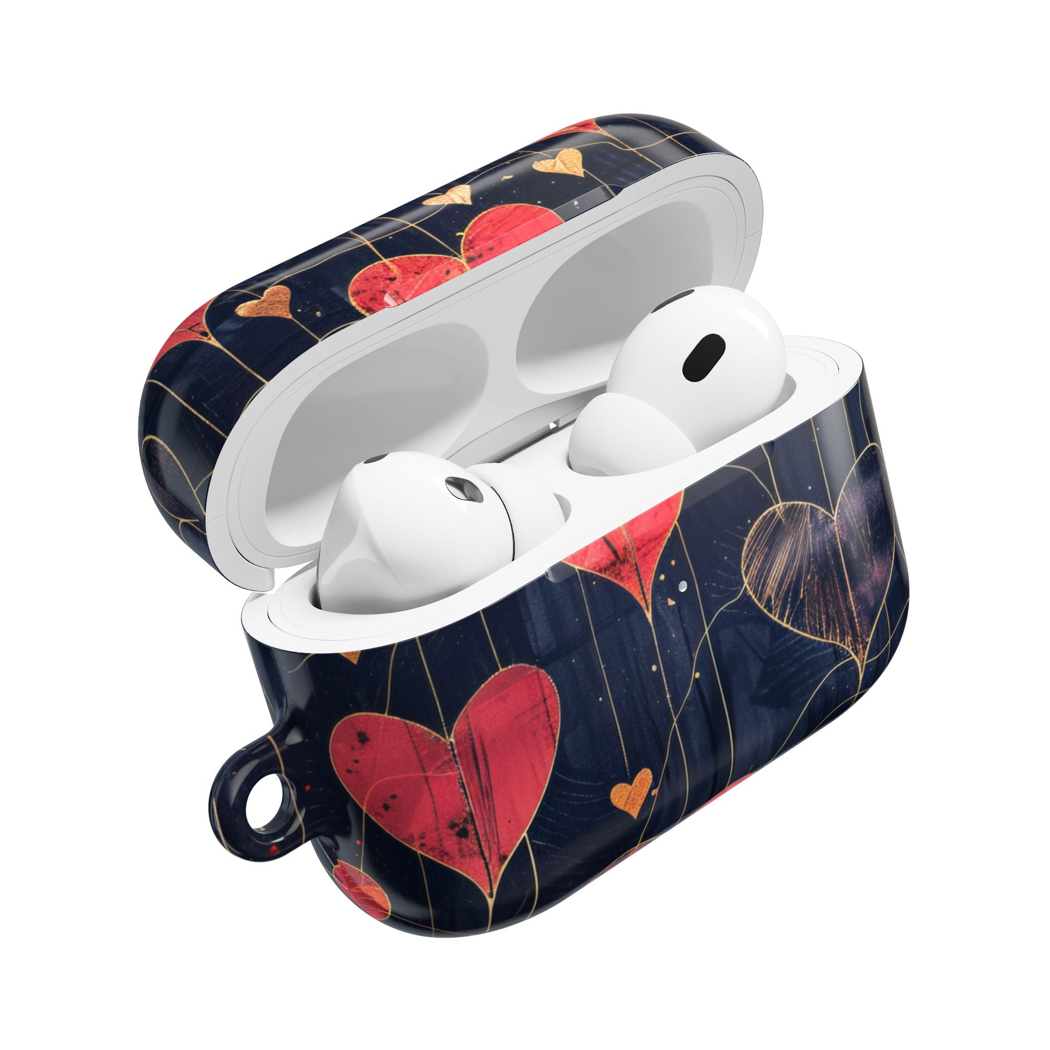 Rauhallinen sydänruudukko - AirPods Case