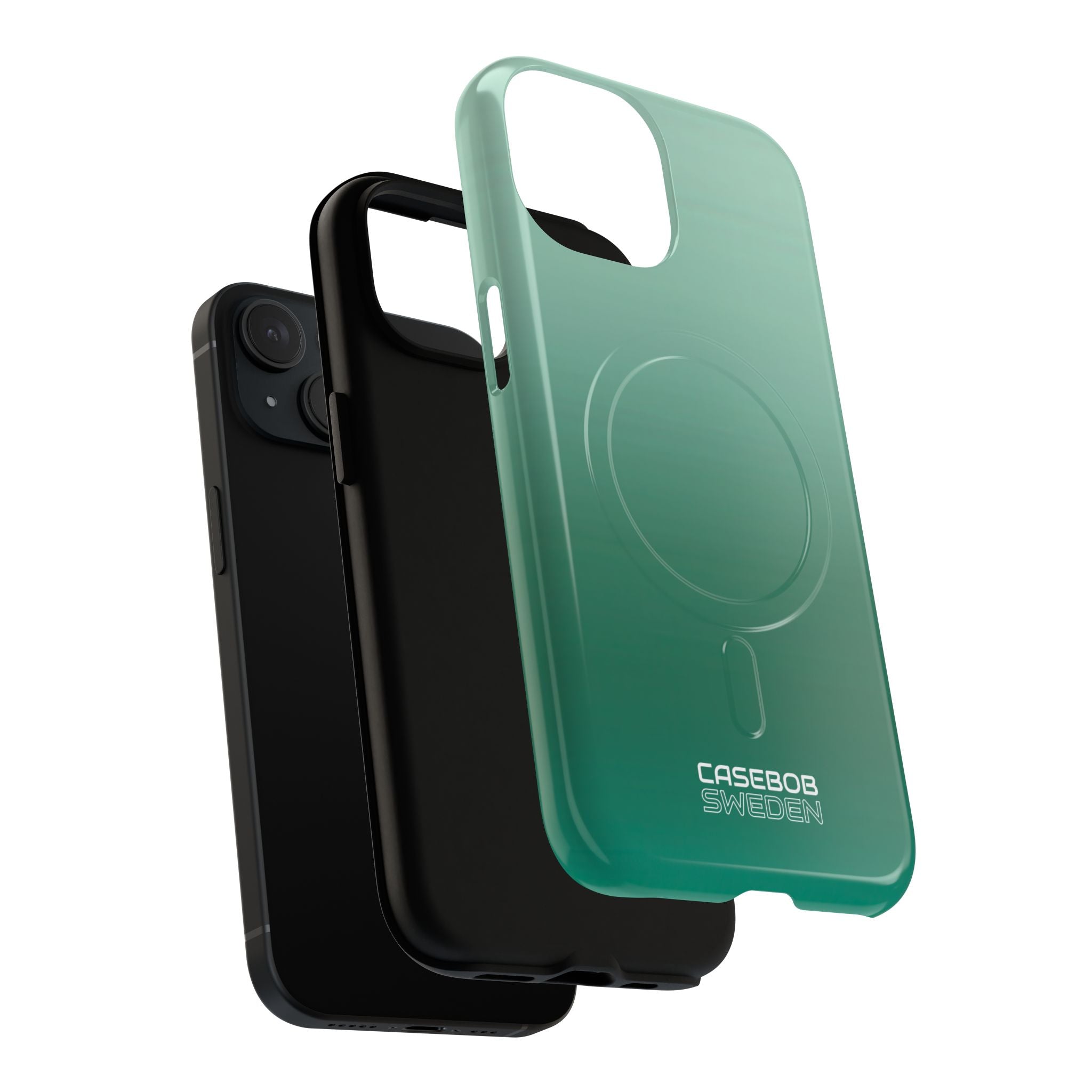 Teal Horizon Layers iPhone 15 - Tough+