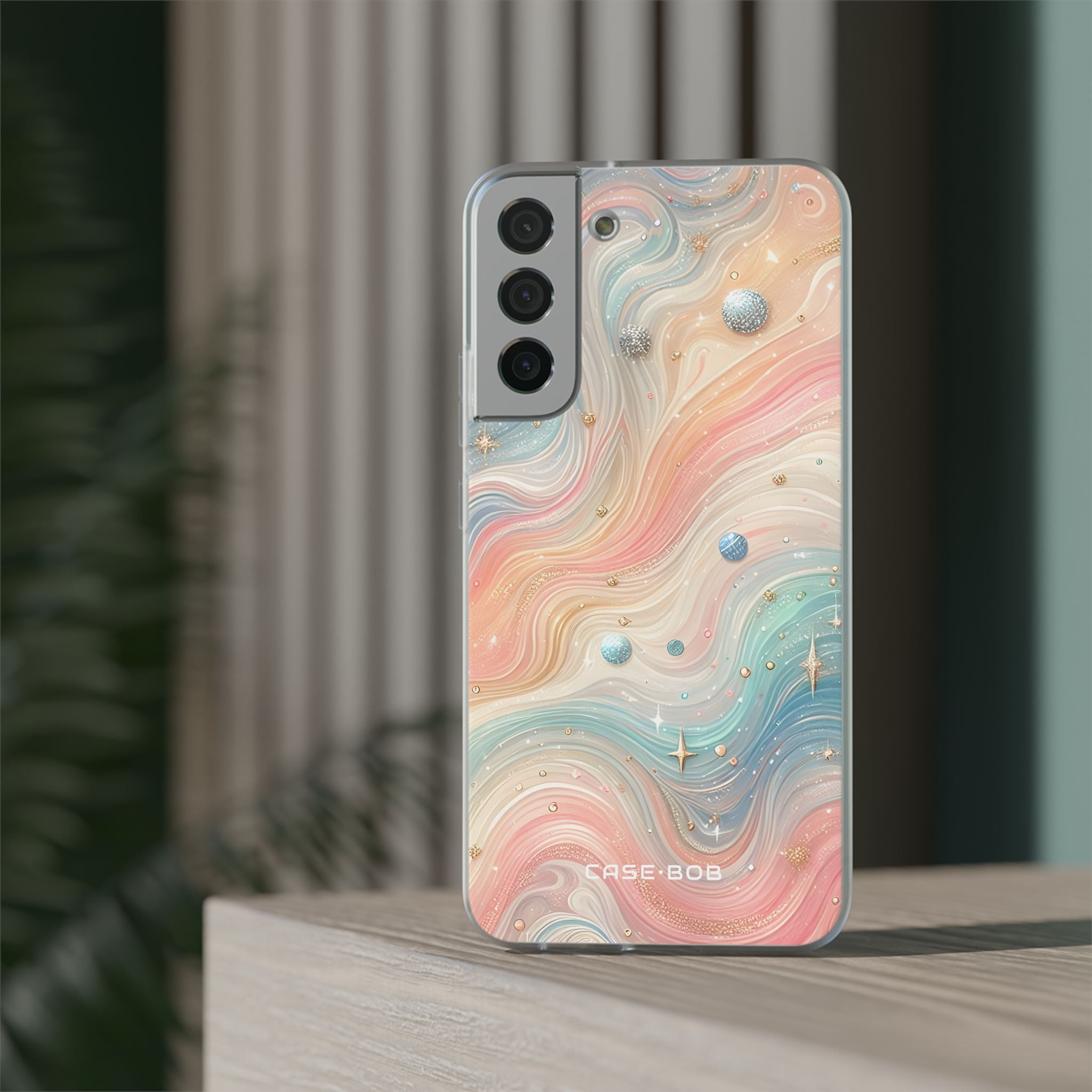 Iridescent Swirls Samsung S22 Plus Case - Soft