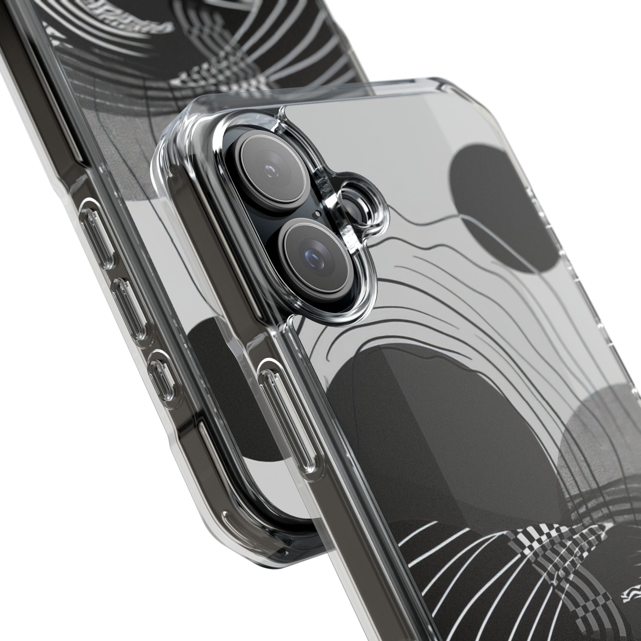 Monochrome Motion Flow iPhone 16 - Impact Clear+