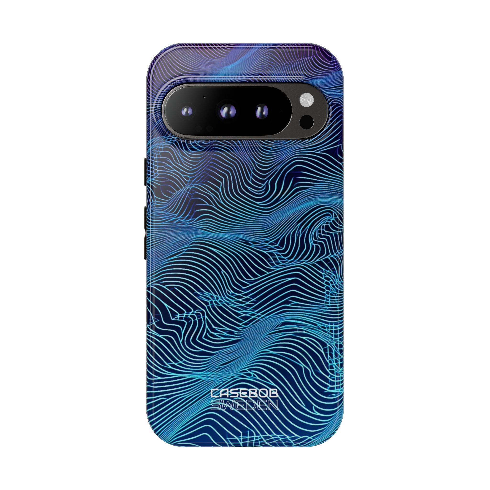Neon Waves Flow Google Pixel 9 - Tough