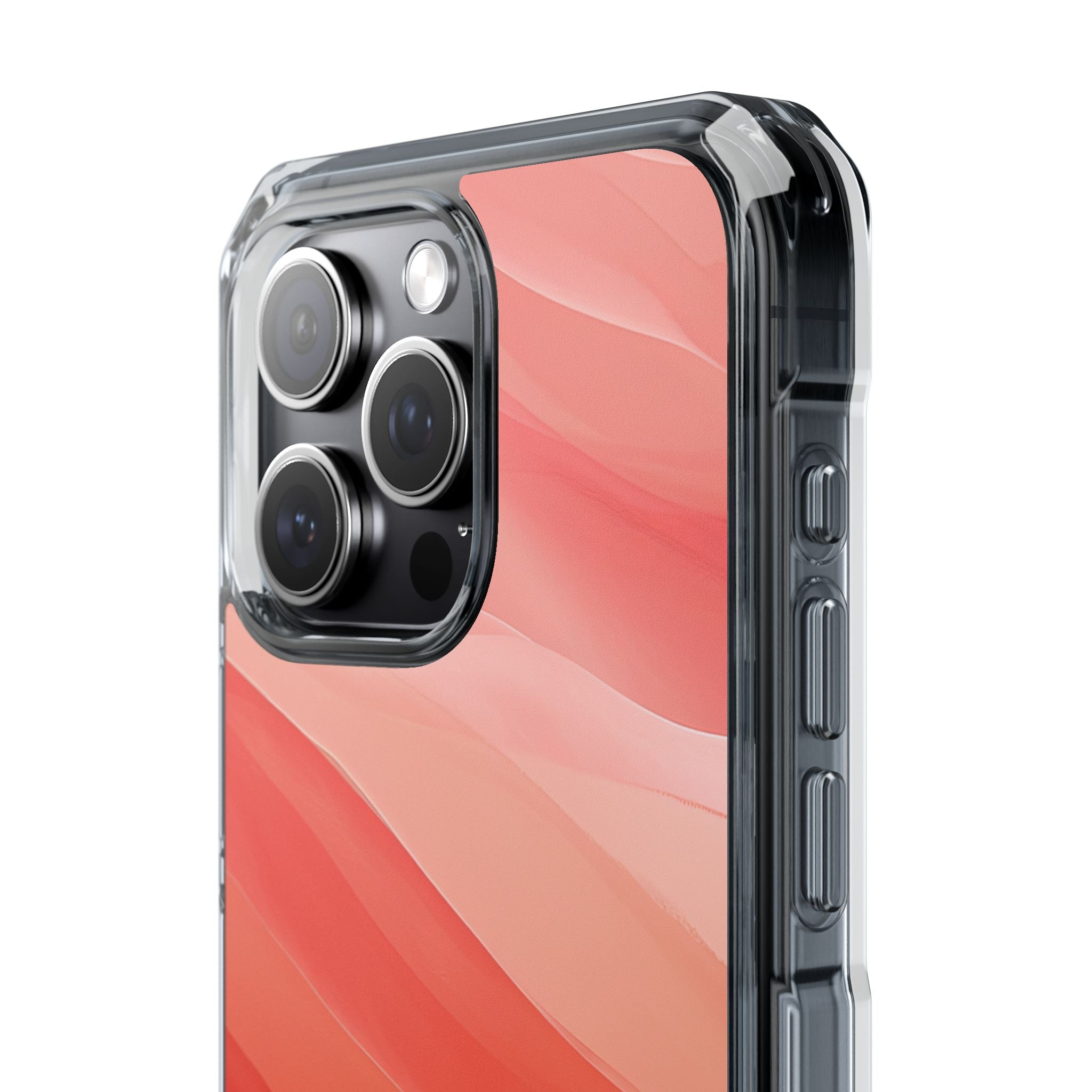 Flowing Coral Waves iPhone 15 - Impact Clear+