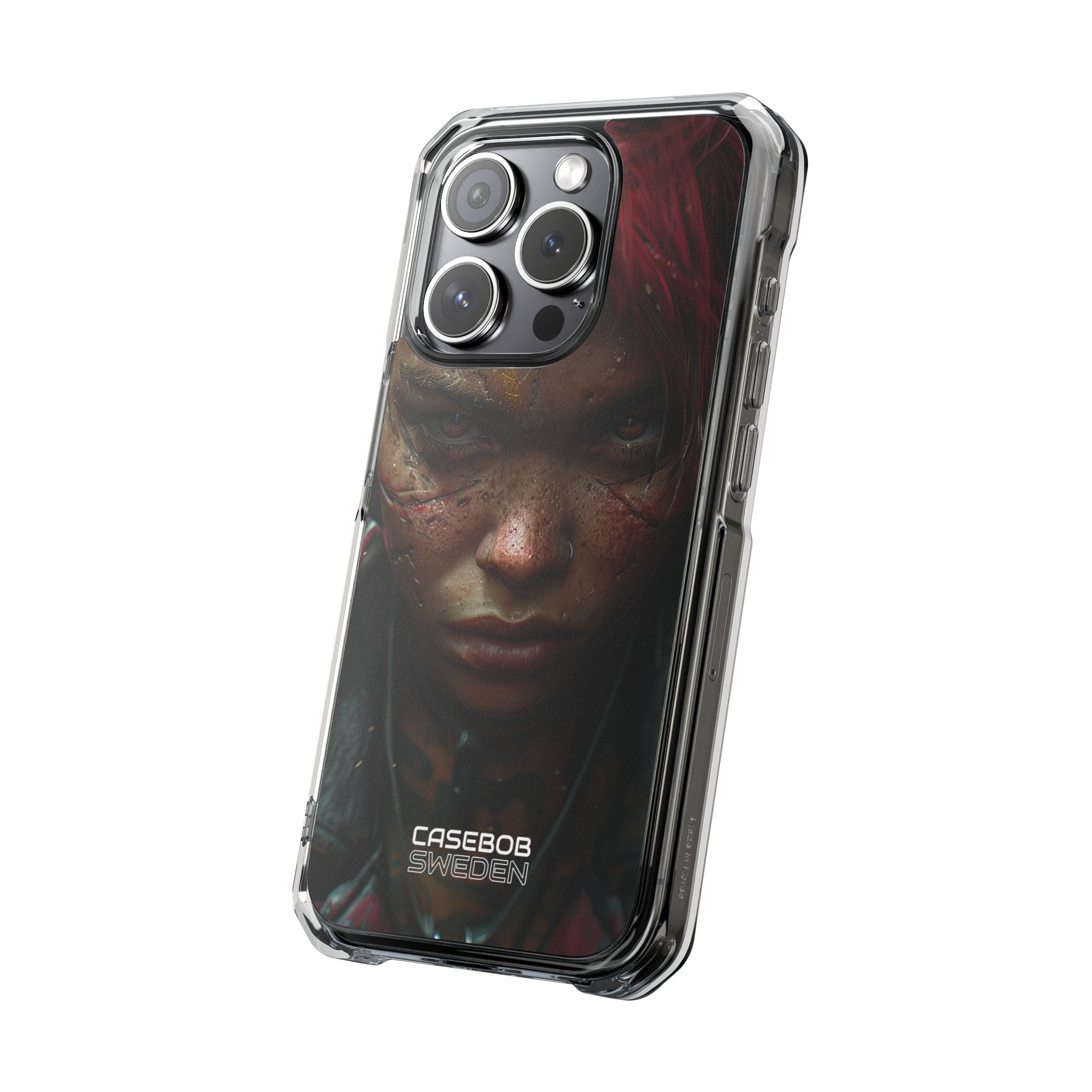 Cyberpunk Rebel Portrait iPhone 15 - Impact Clear+