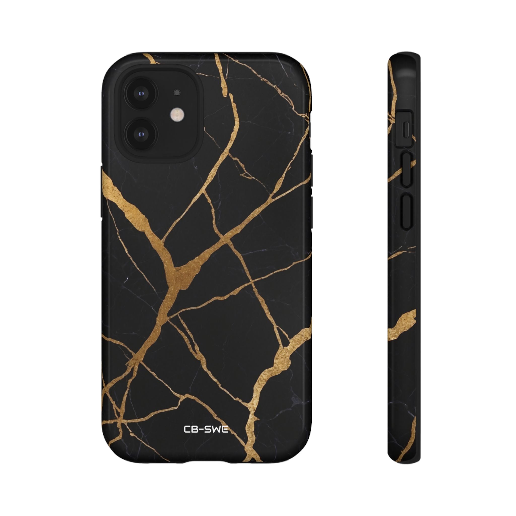 Golden Veins Twist - iPhone Case