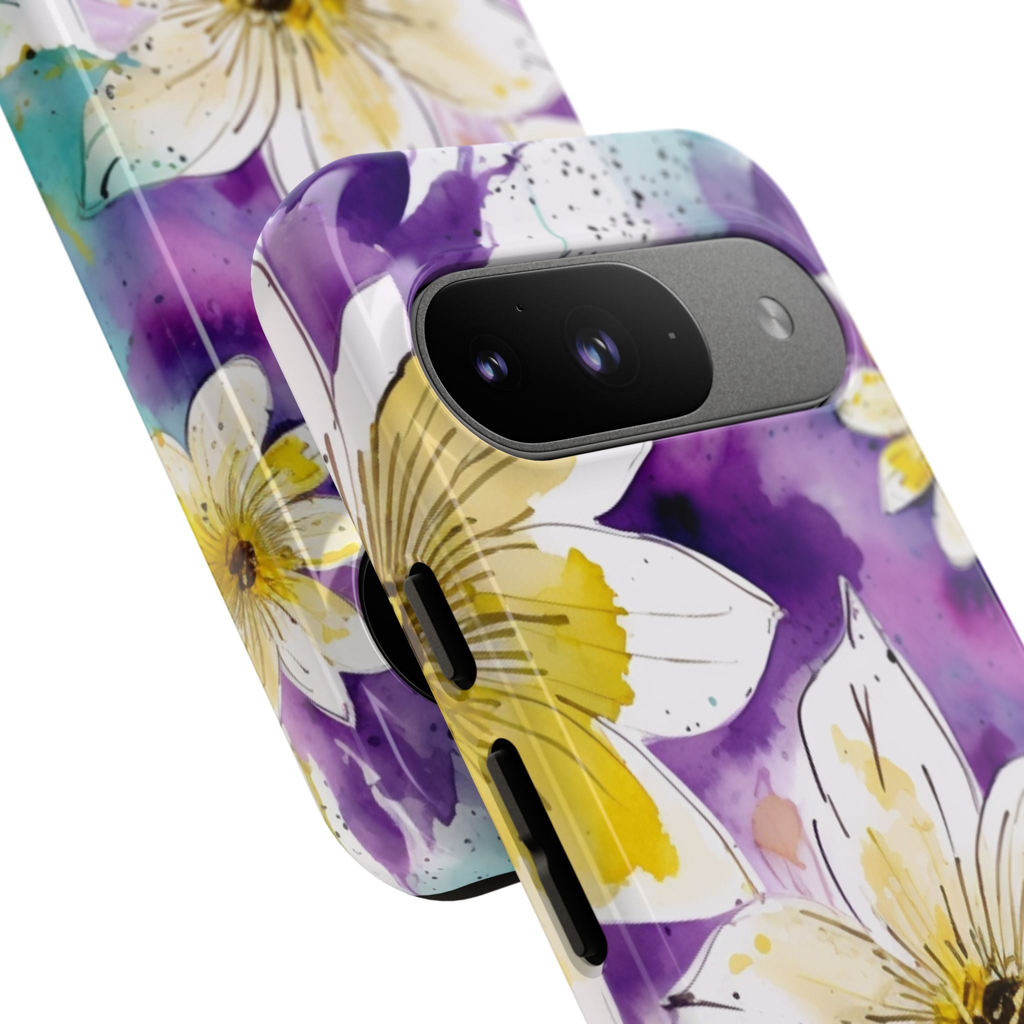 Vibrant Watercolor Flowers - Google Pixel Case