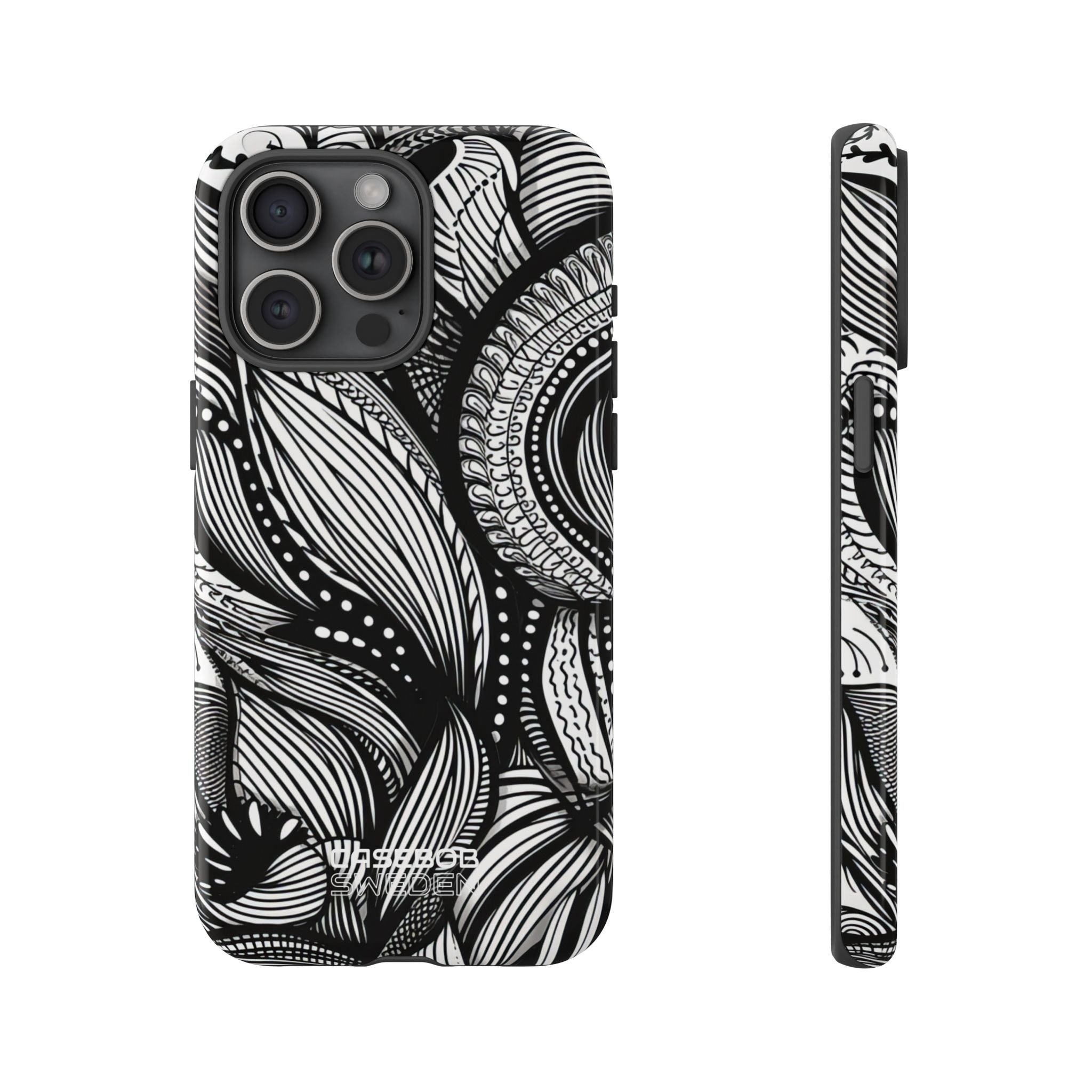 Flowing Ink Lines iPhone 15 – Robust