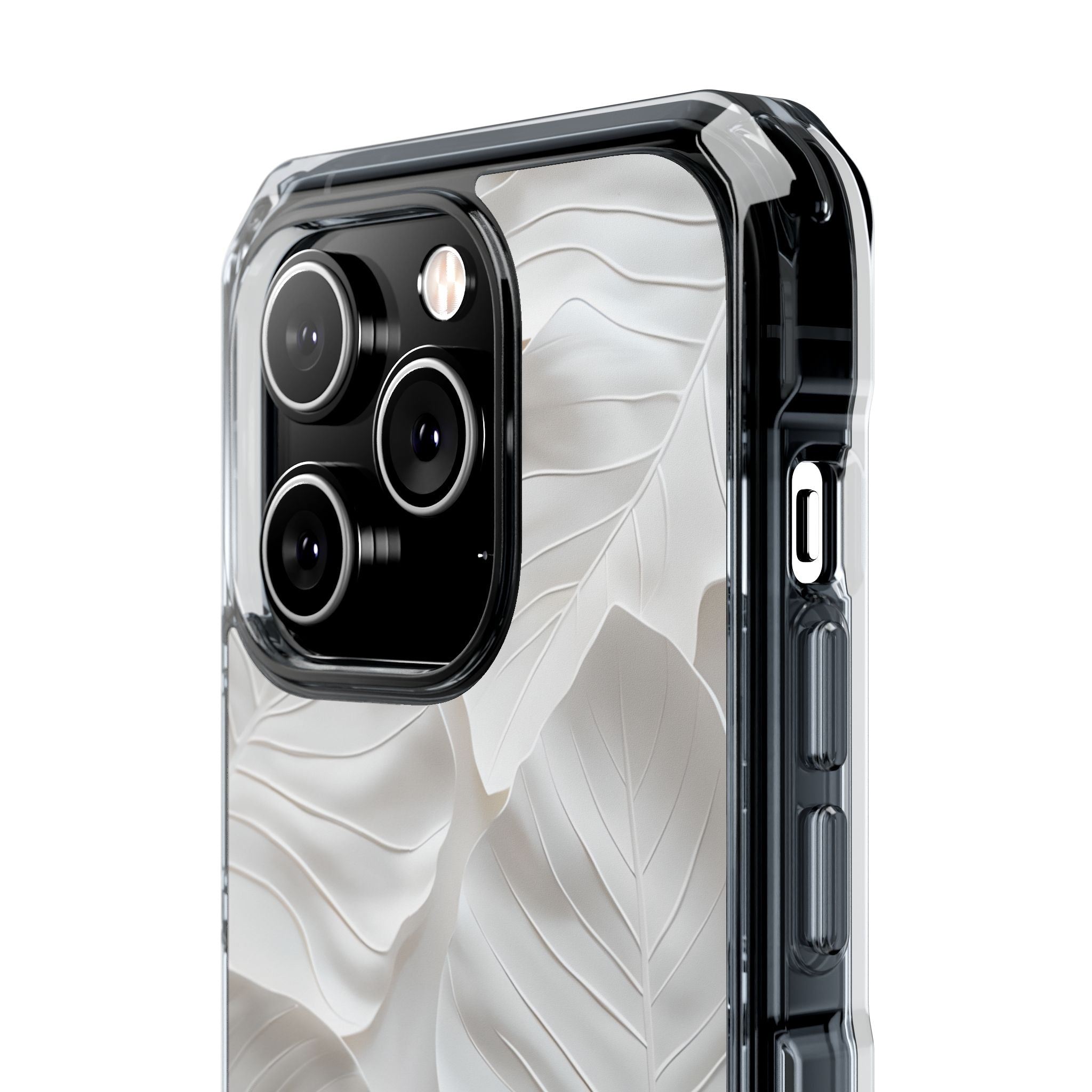 Elegant Leaf Relief iPhone Case - Impact