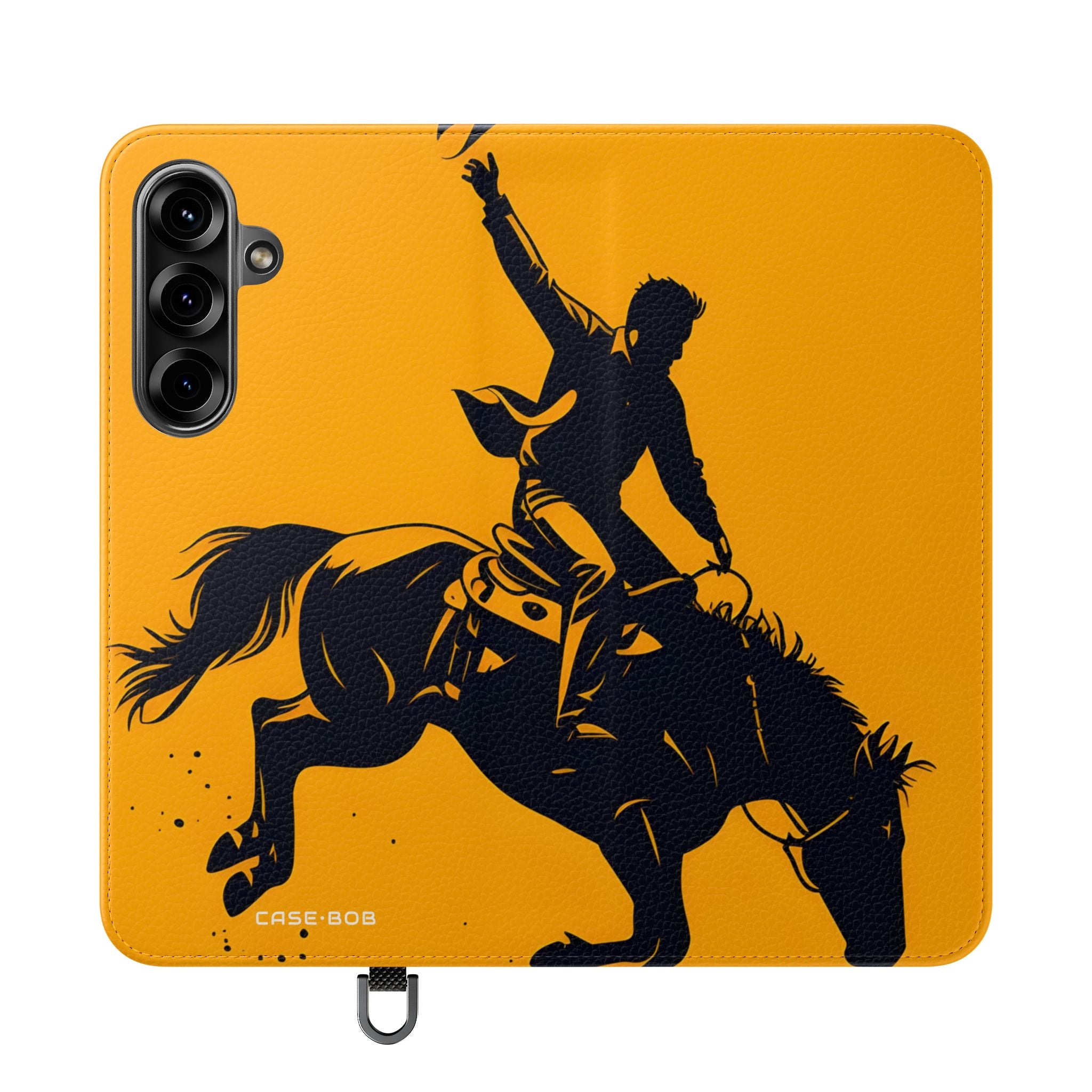 Bucking Cowboy Shadow - Samsung S25+ Case - Lompakko