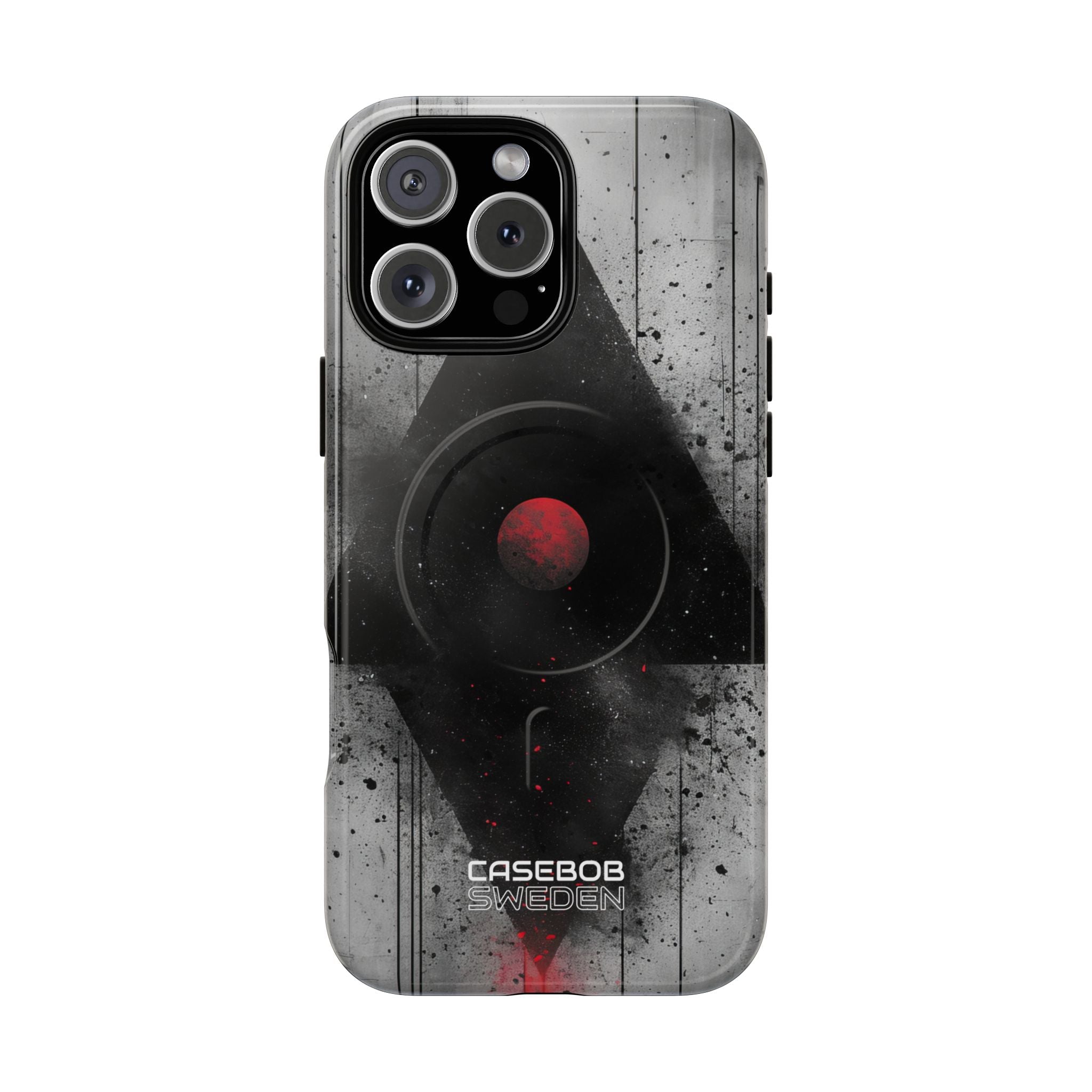 Crimson Core Geometry iPhone 16 - Tough+