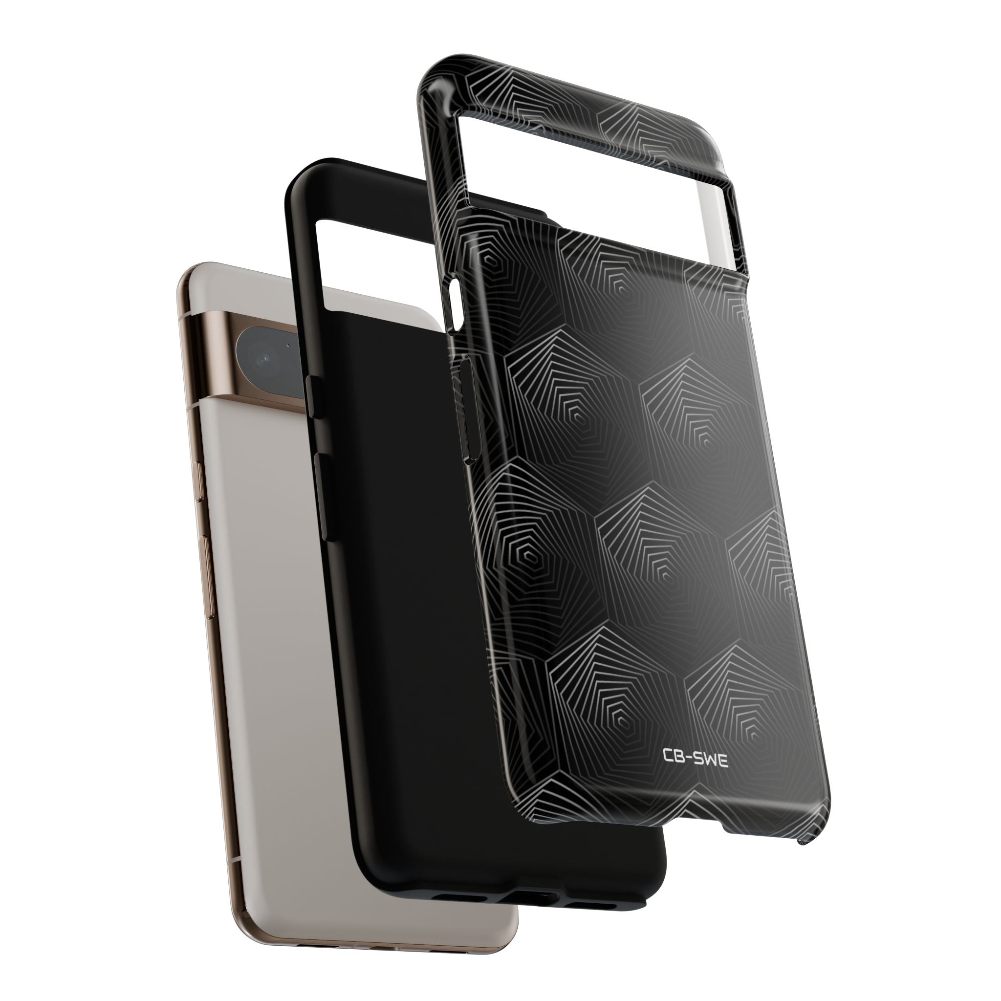 Geometric Spiral Illusion - Google Pixel Case