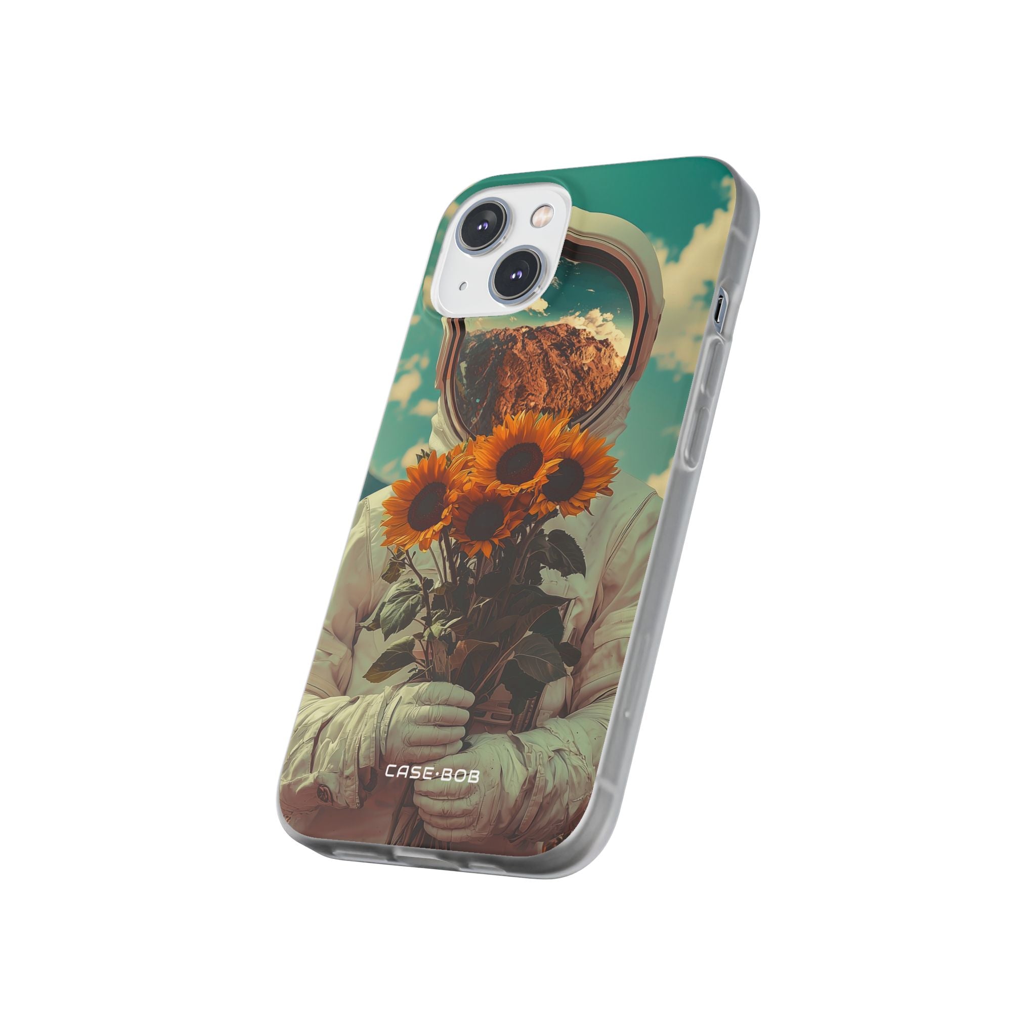 Sunflower Astronaut iPhone 14 Case - Soft
