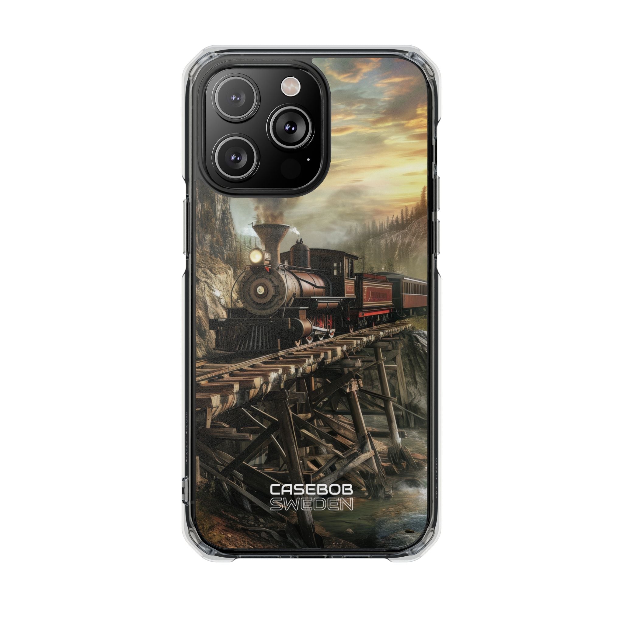 Steam Mountain Crossing iPhone 14 - Impact Clear+
