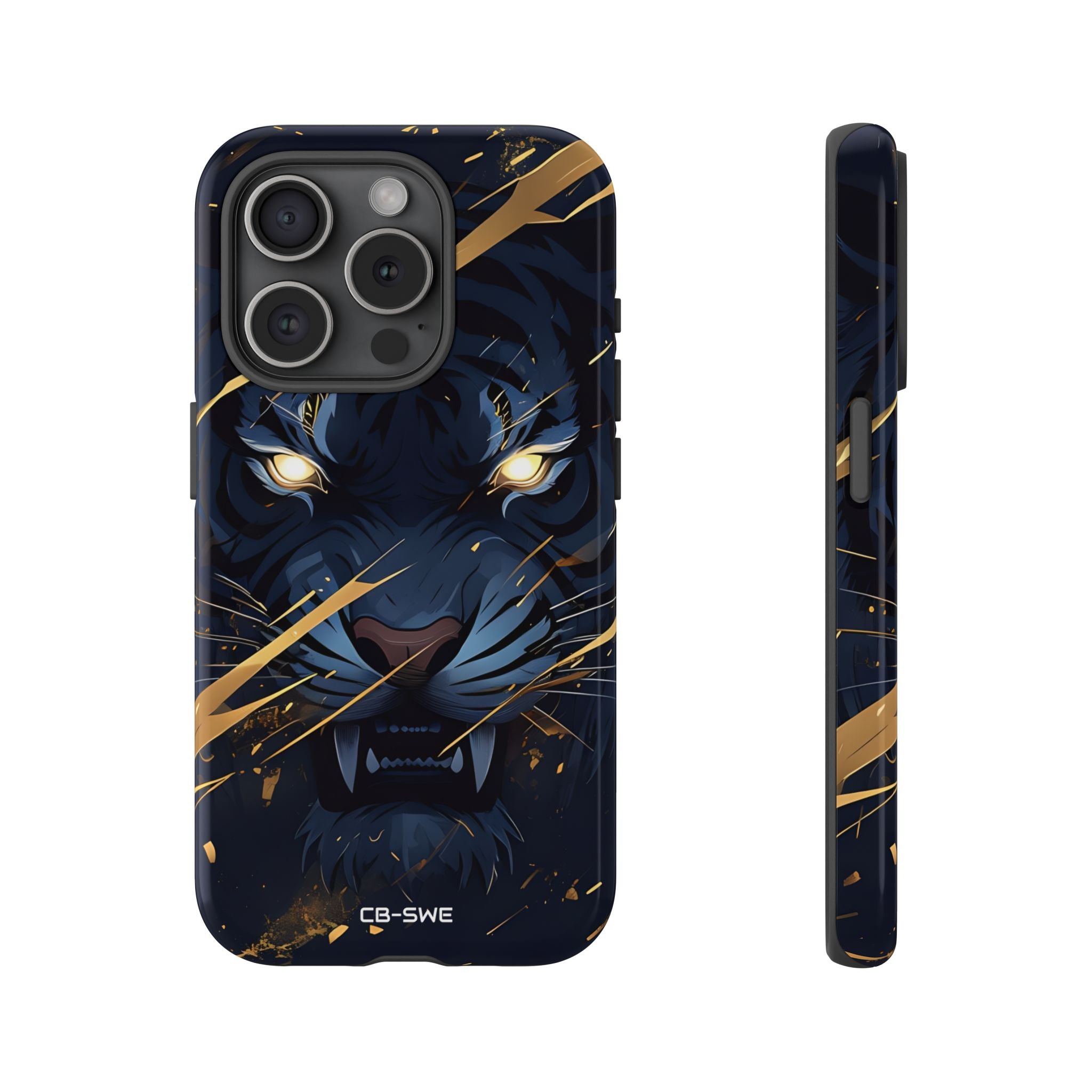 Tiger's Glowing Gaze - iPhone Case