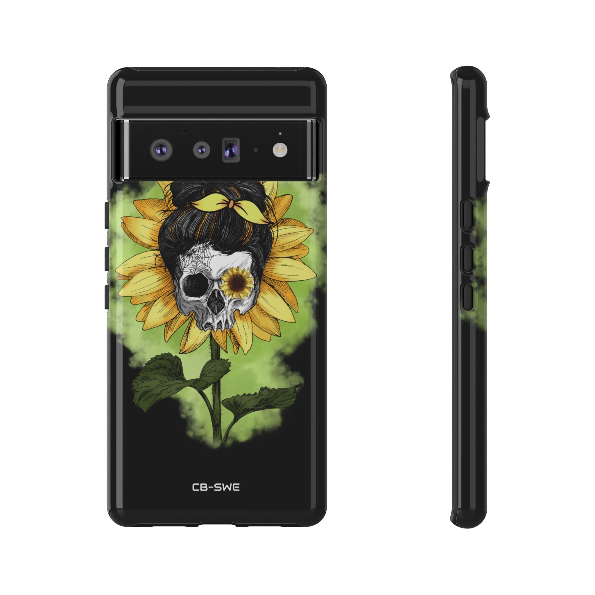 Sunflower Skull Fusion - Google Pixel Case