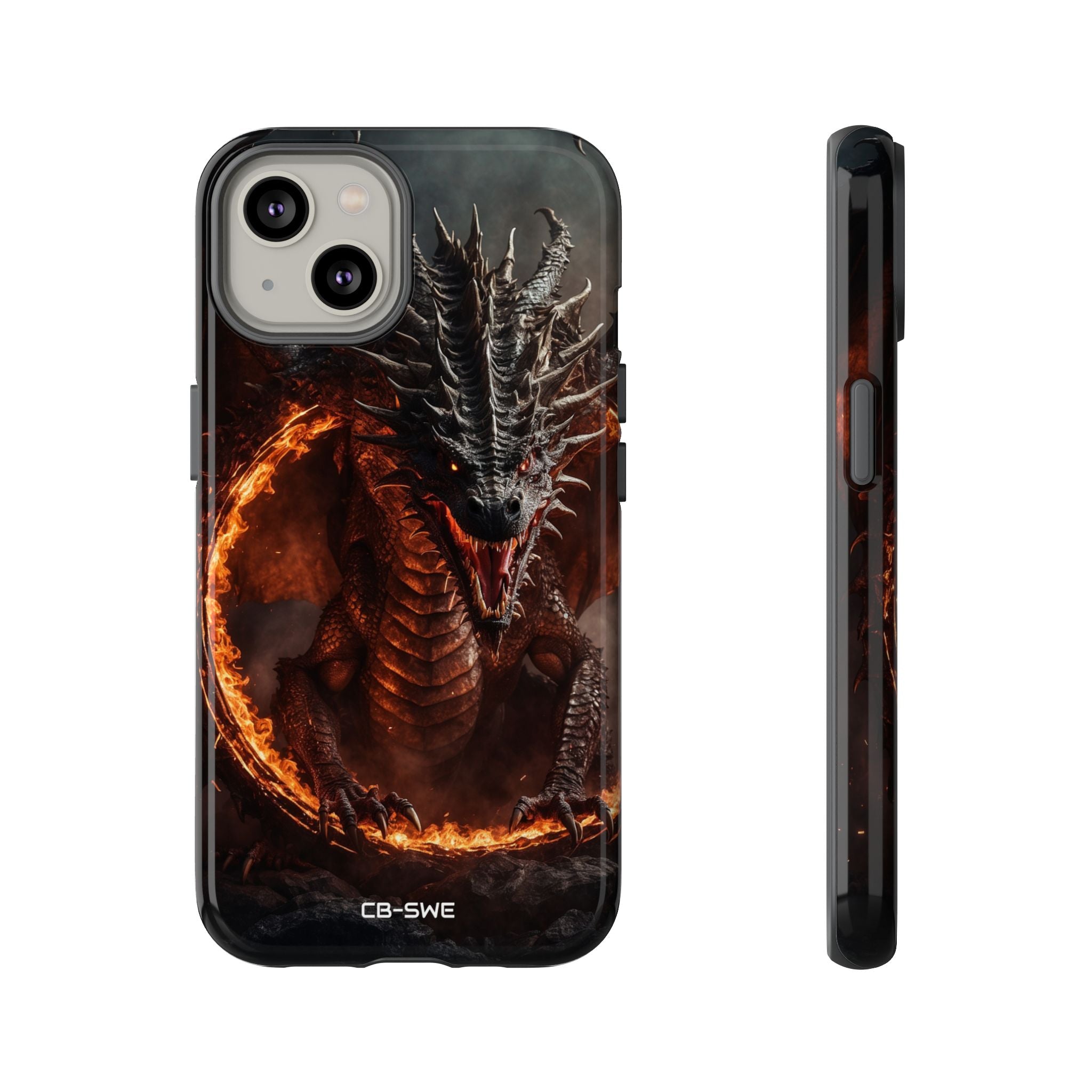 Fiery Dragon Roars - iPhone Case