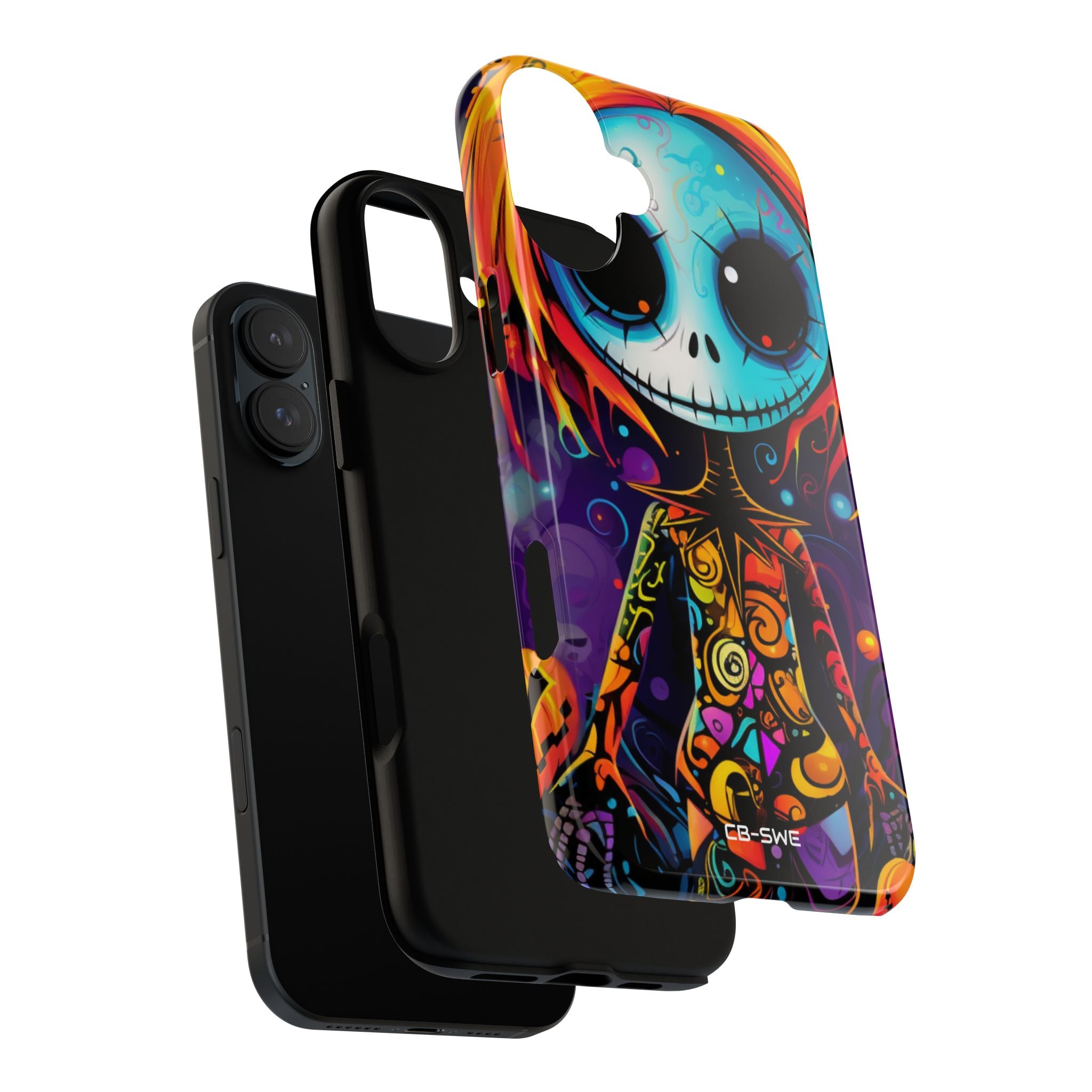 Skeletal Figure Laughs - iPhone Case