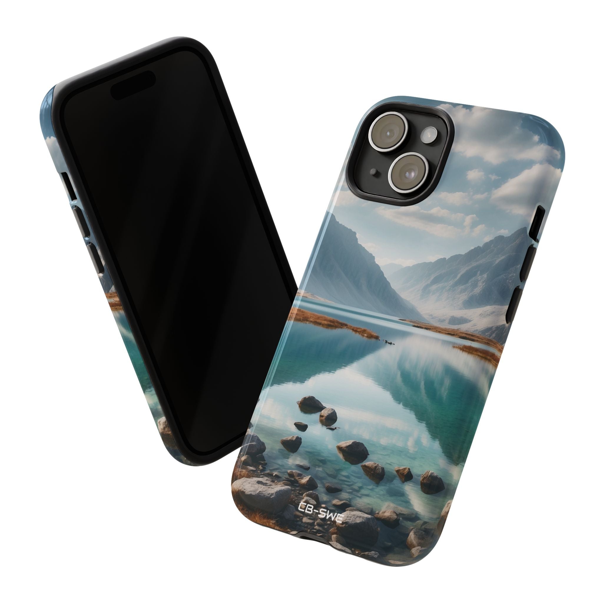 Mountain Reflections Swim - iPhone Case