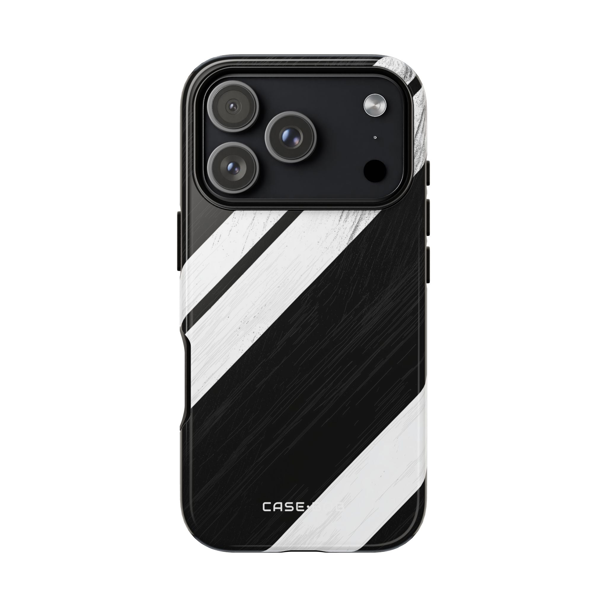 Distressed Stripe Motion iPhone 17 Pro Case - Tough
