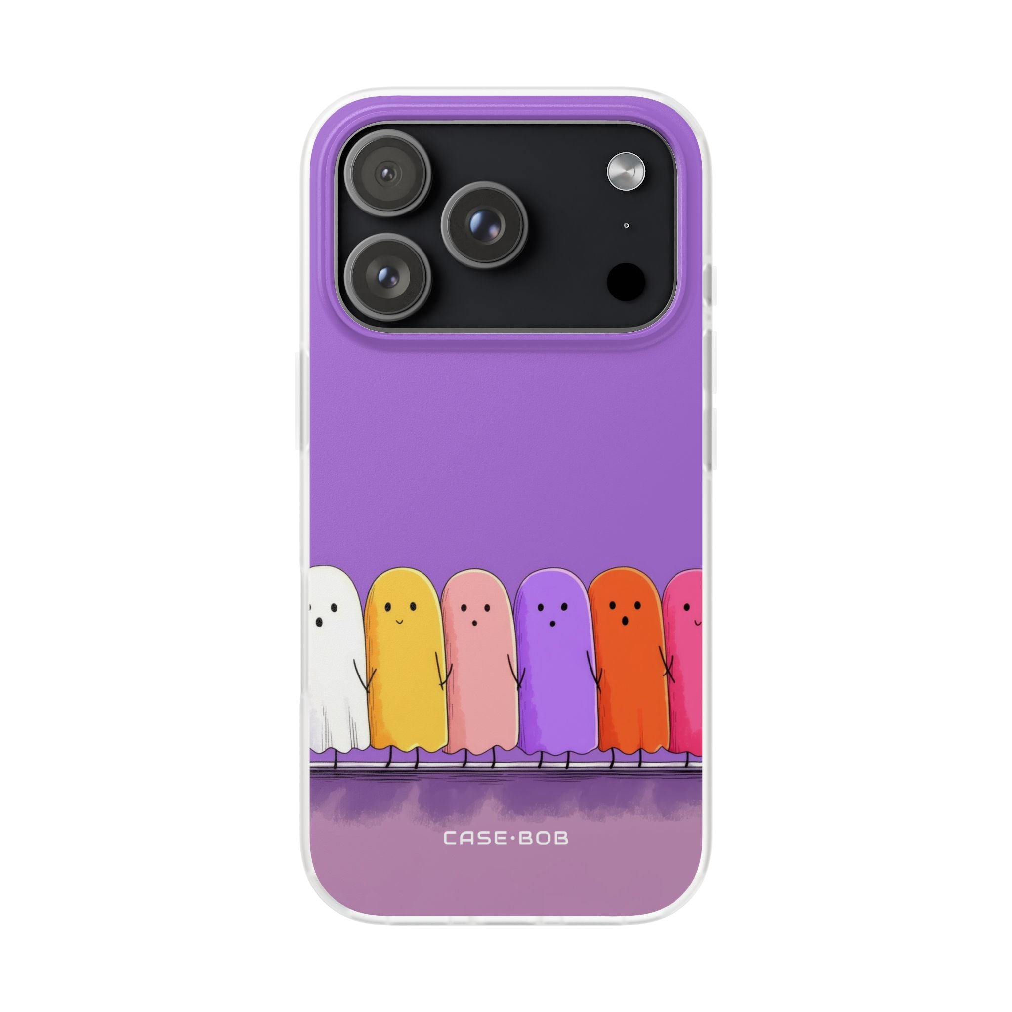 Colorful Ghosts iPhone 17 Pro Case - Soft