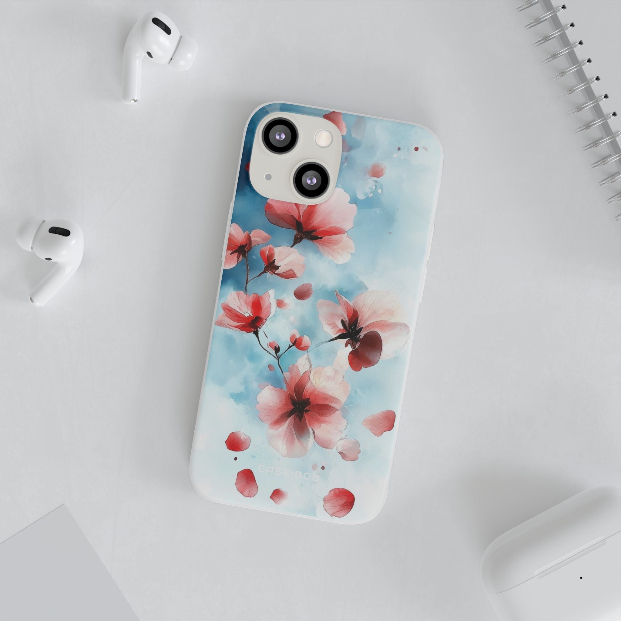 Pink Blossom Drift iPhone 13 mini Case - Soft