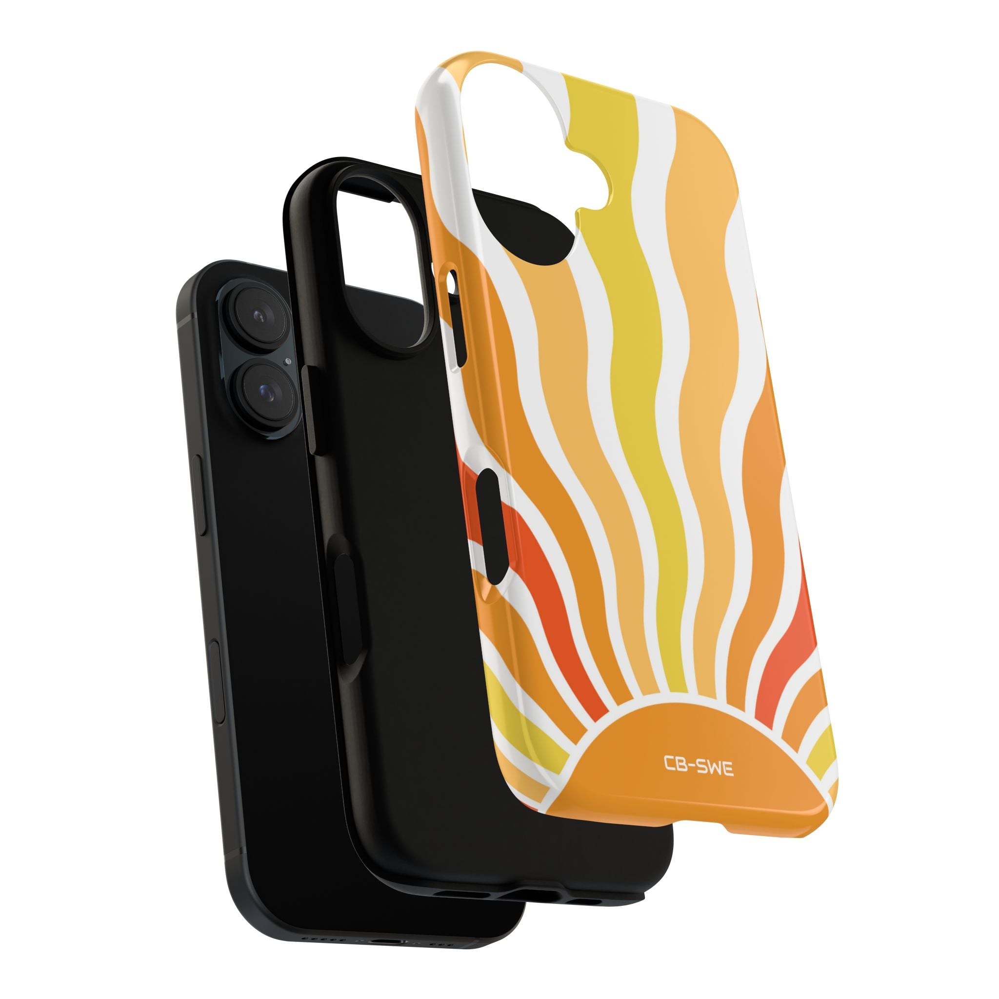 Retro Sunshine Waves - iPhone Case