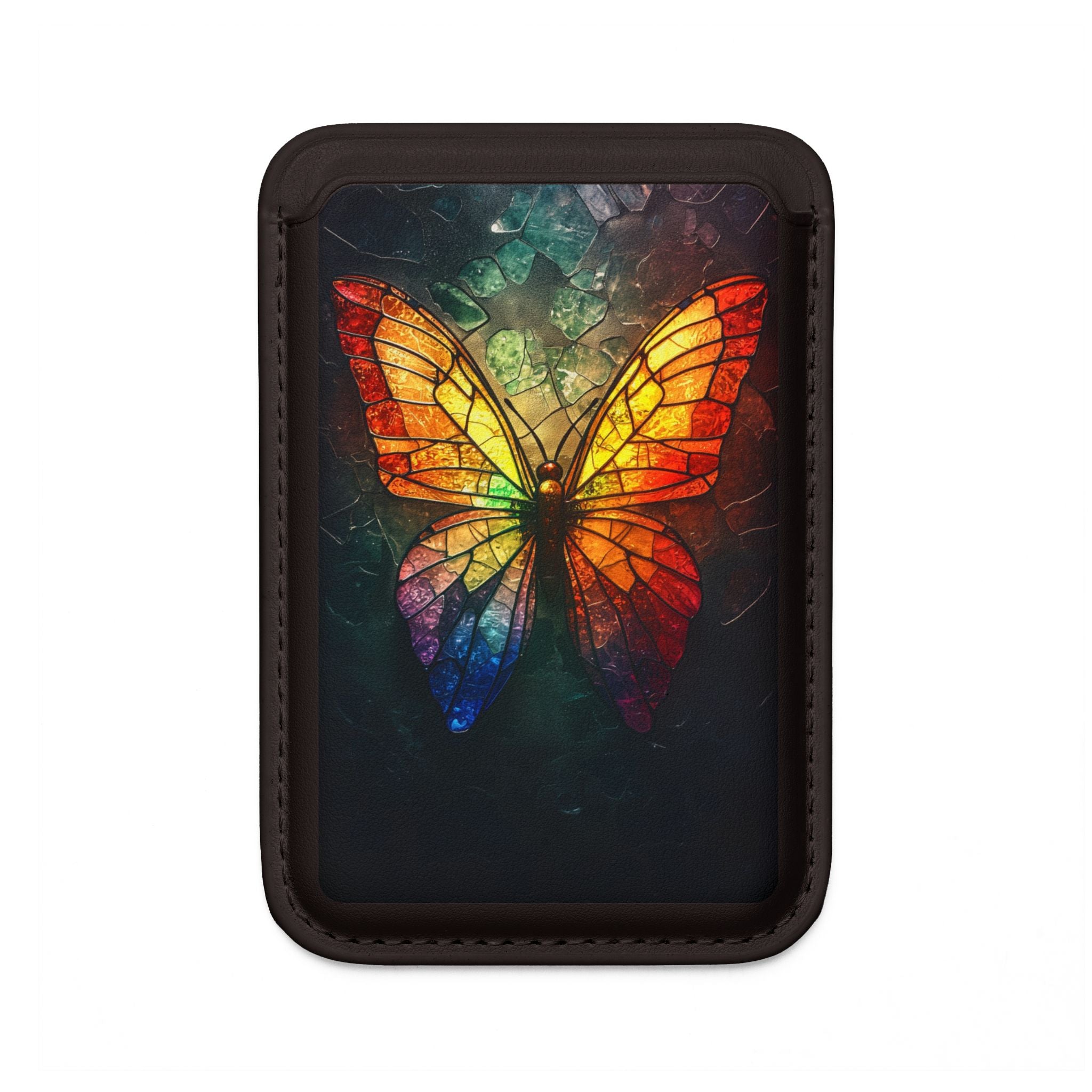 Stained Glass Butterfly Wallet – MagSafe Ready
