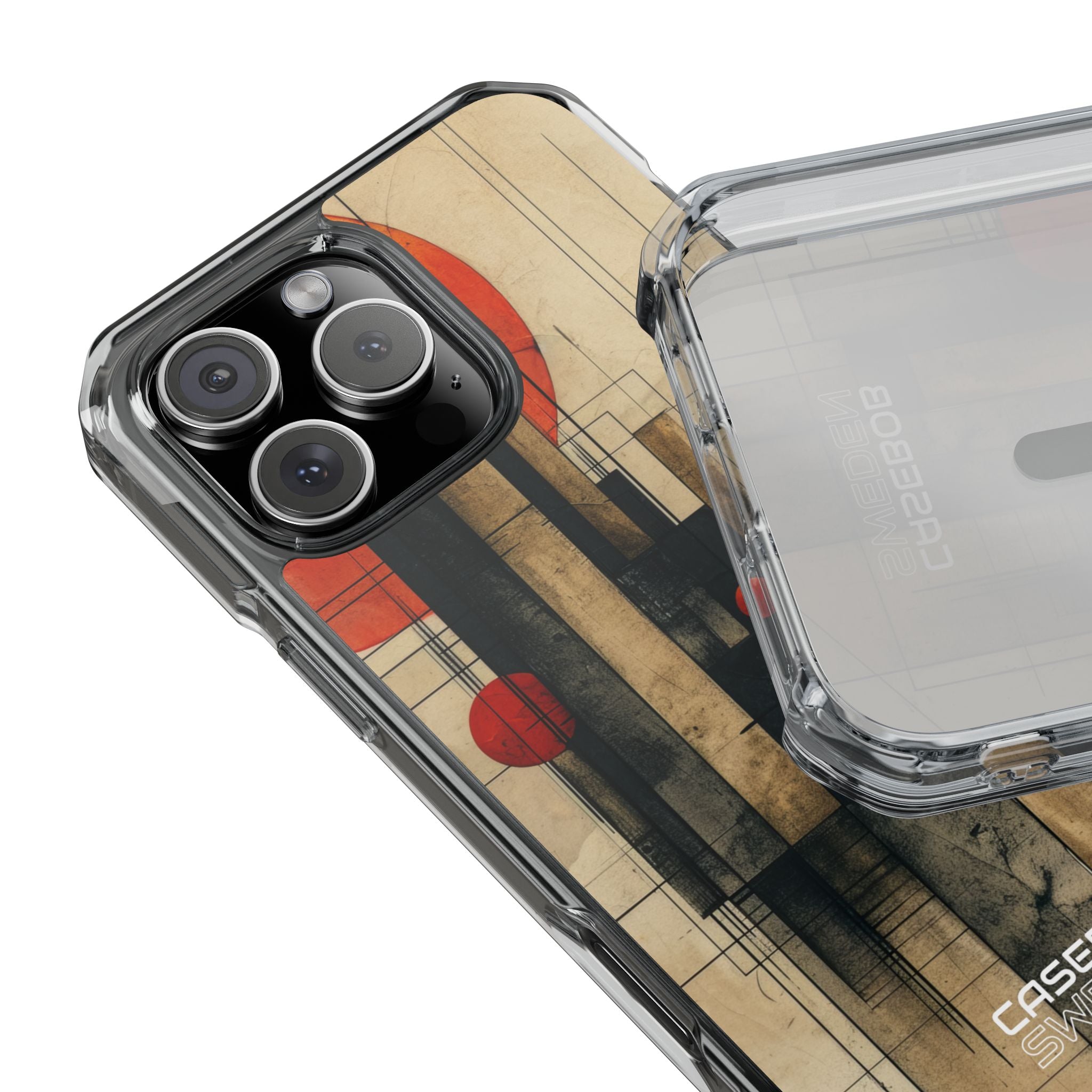 Geometric Cityscape Essence iPhone 16 - Impact Clear+